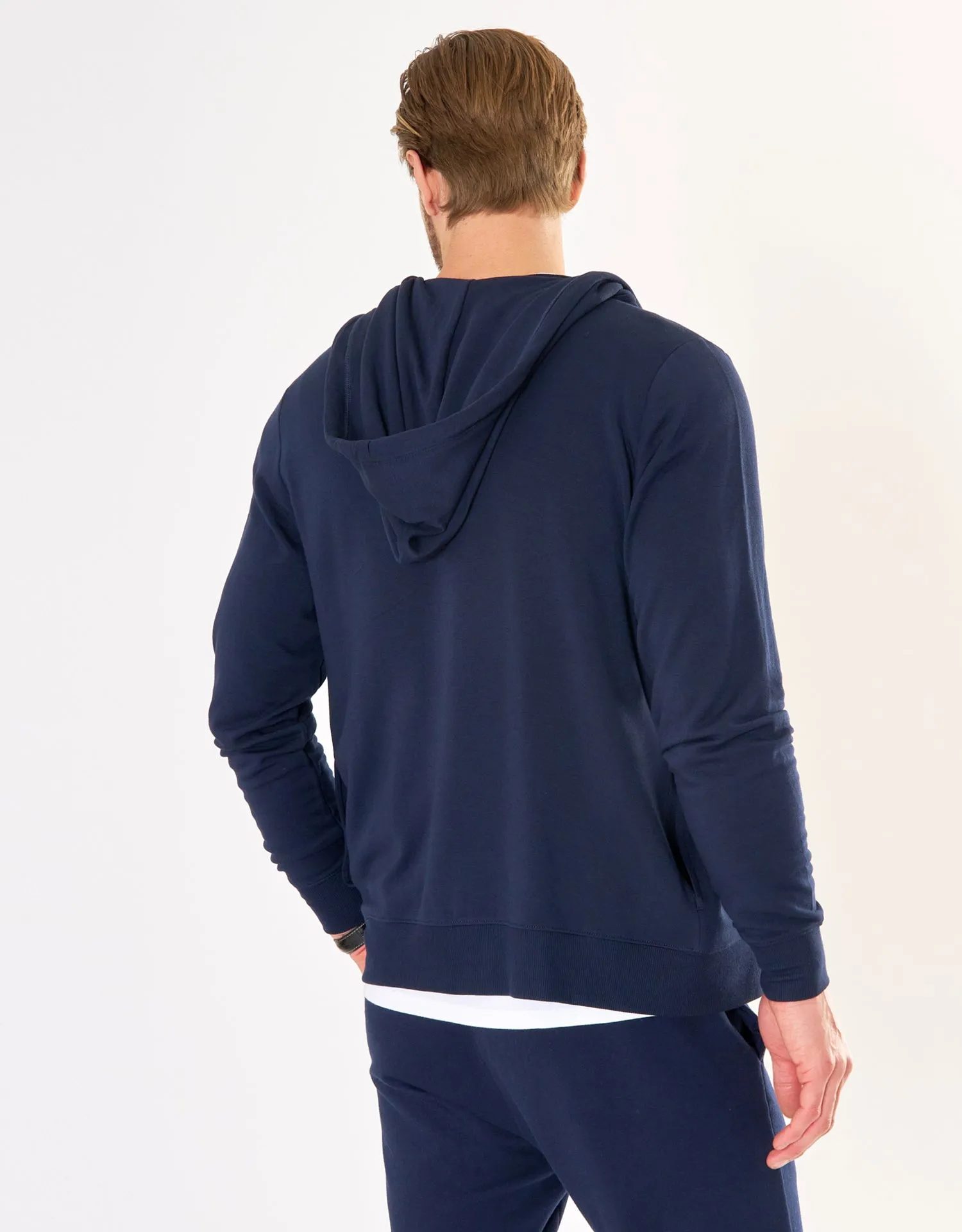Richmond Unisex Zip Hoodie - Navy sold by The Wheat Collection product image thumbnail 2