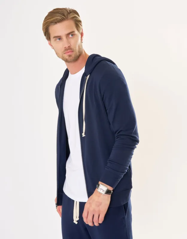 Richmond Unisex Zip Hoodie - Navy sold by The Wheat Collection