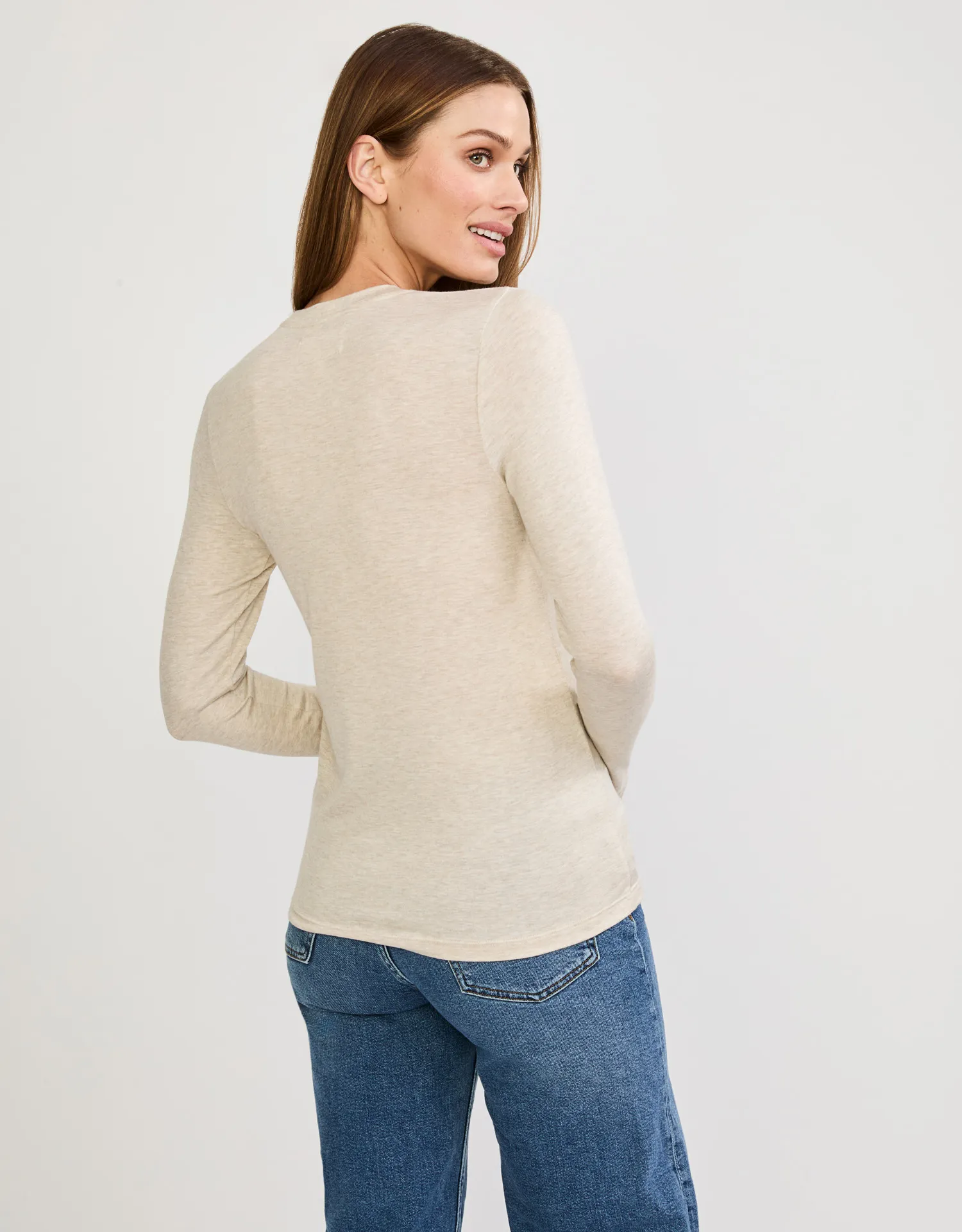 Chicago Long Sleeve - Oatmeal sold by The Wheat Collection product image thumbnail 3