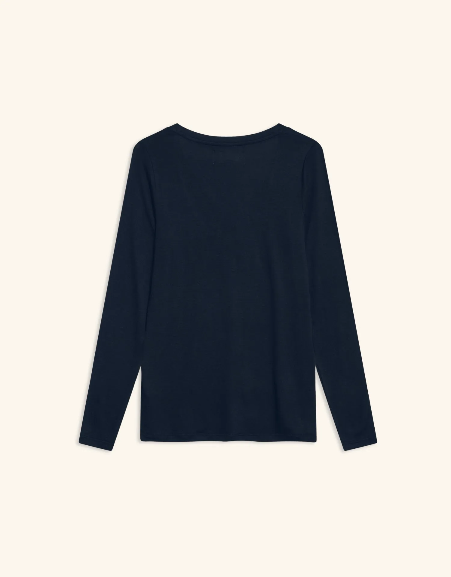 Memphis Long Sleeve V Neck Tee - Navy sold by The Wheat Collection product image thumbnail 5