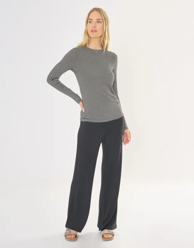 Jackson Lounge Pant - Black made by The Wheat Collection