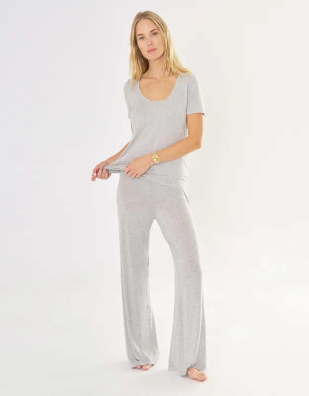 Jackson Lounge Pant - Heather Grey made by The Wheat Collection