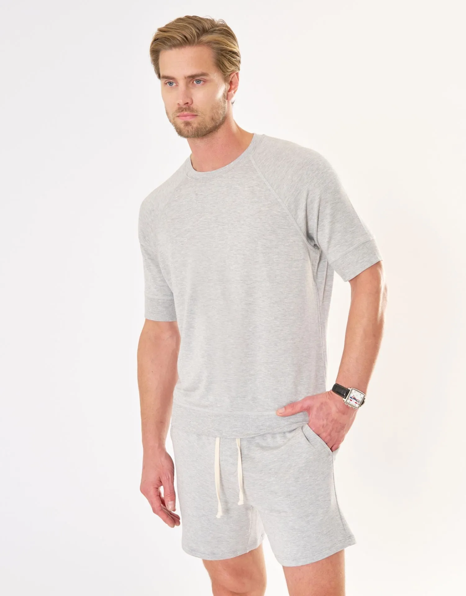 Nantucket Short - Heather Grey sold by The Wheat Collection product image thumbnail 3