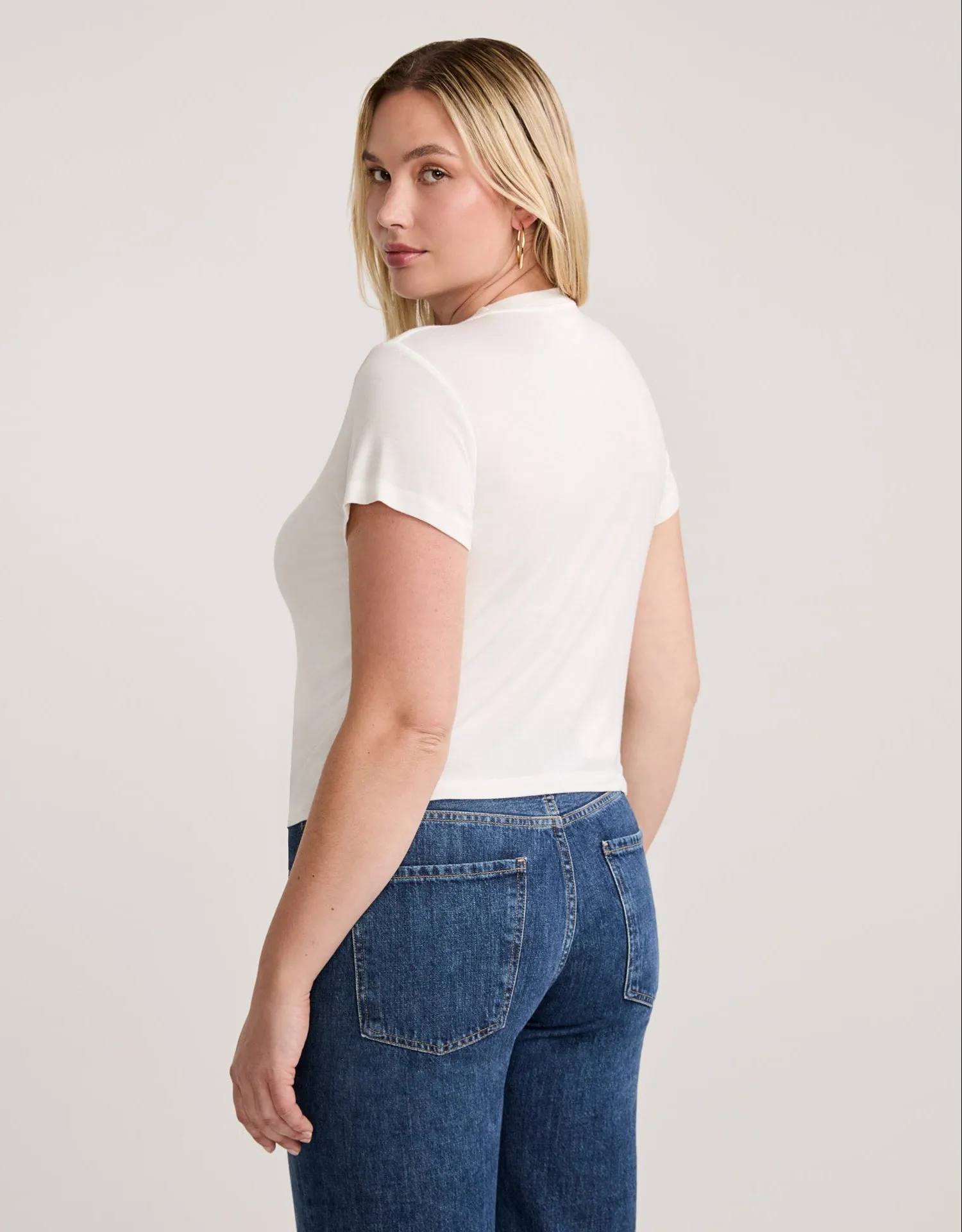 Brooklyn Tee - White sold by The Wheat Collection product image thumbnail 5