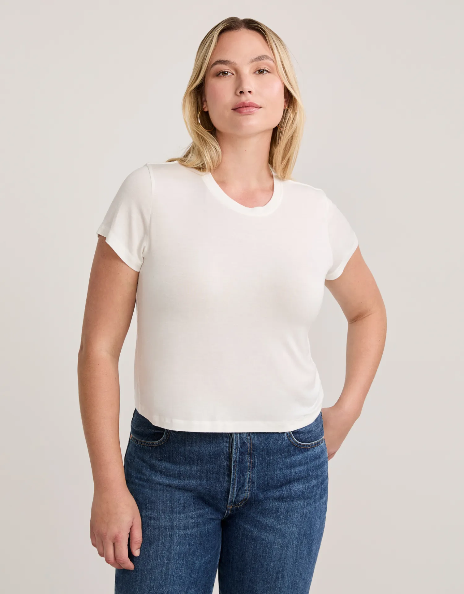 Brooklyn Tee - White sold by The Wheat Collection product image thumbnail 4