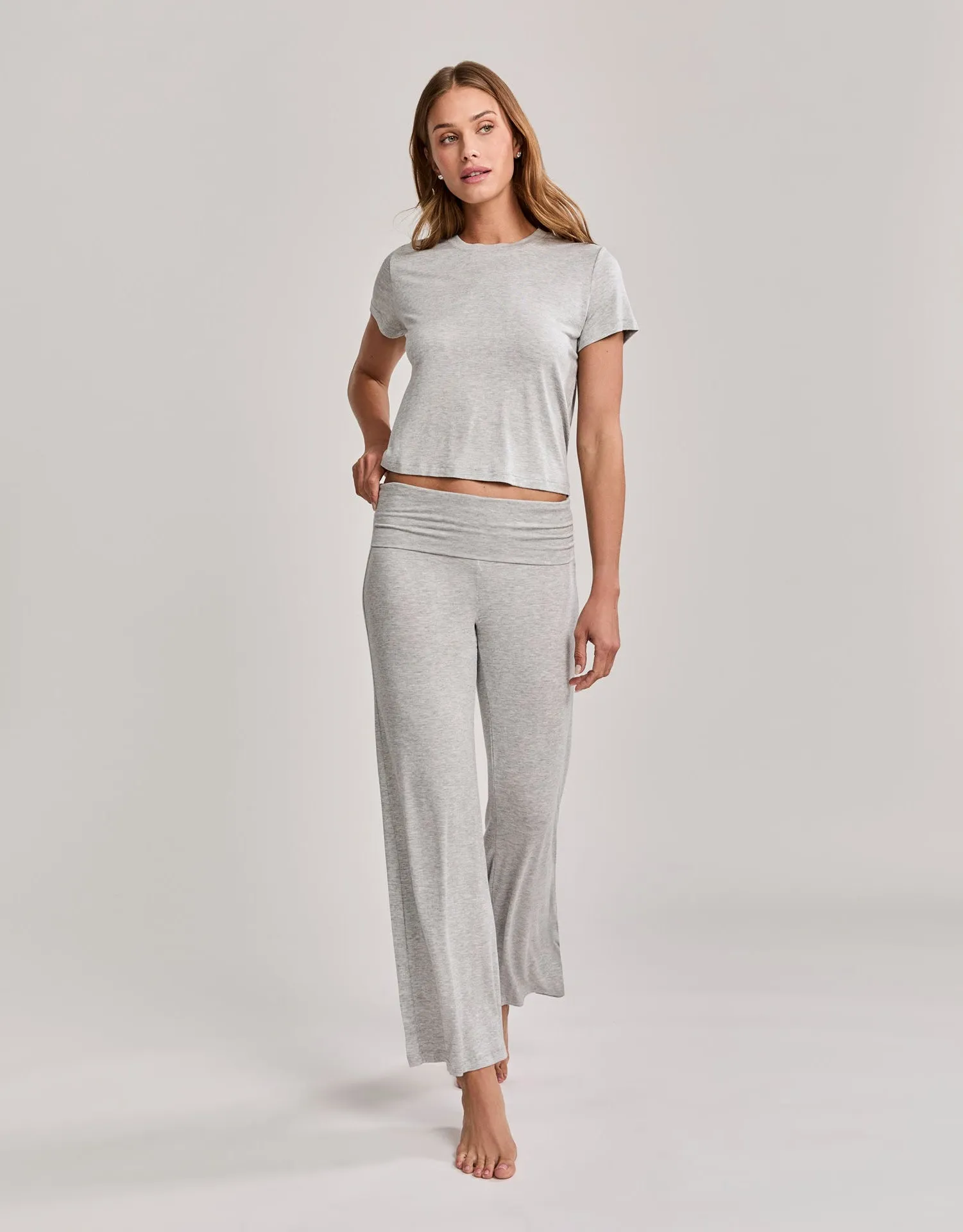 Brooklyn Tee - Heather Grey sold by The Wheat Collection