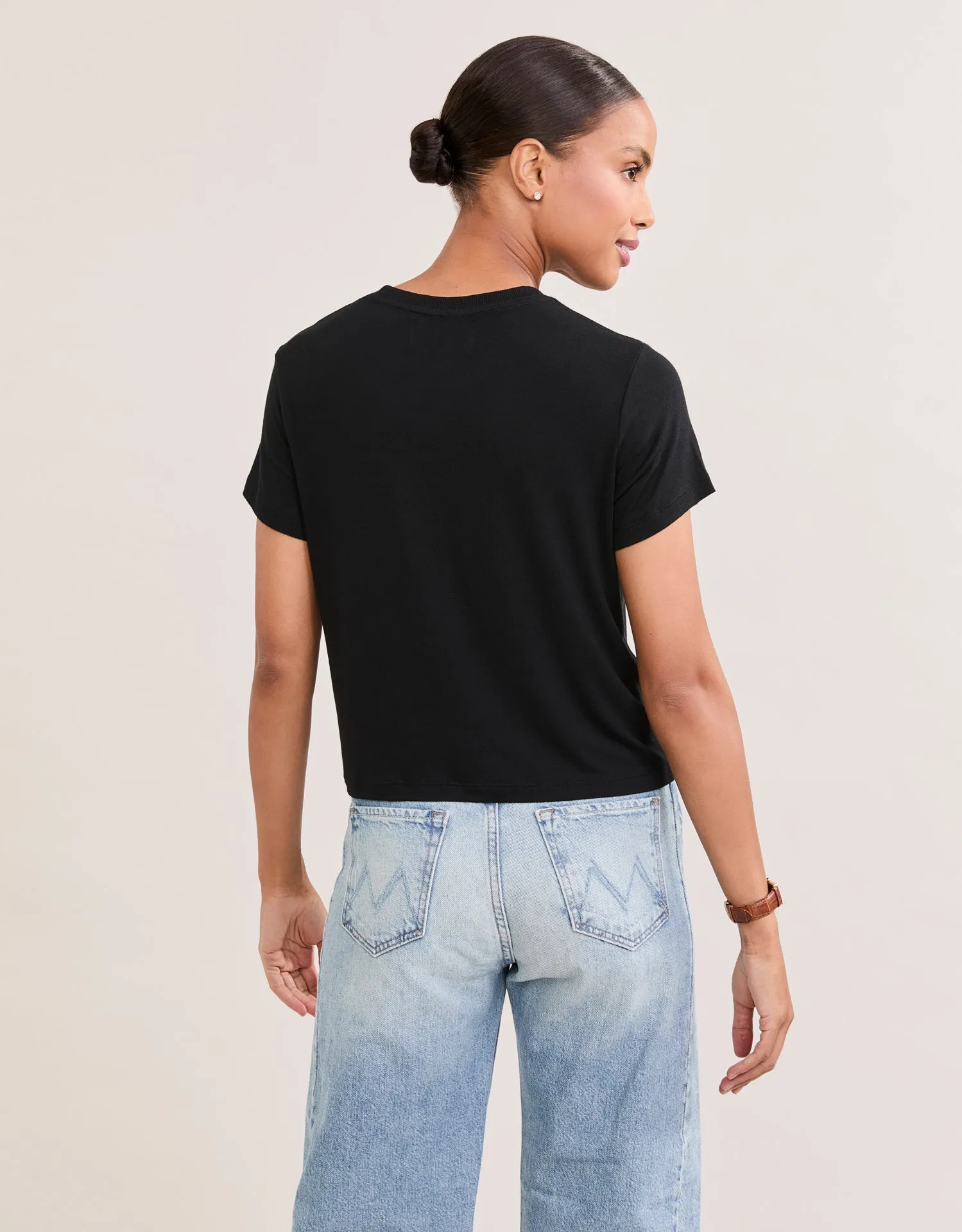 Brooklyn Tee - Black sold by The Wheat Collection product image thumbnail 3