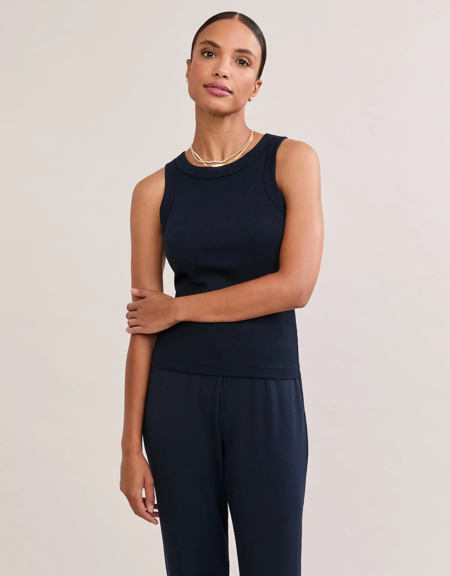 Knoxville Ribbed Tank - Navy sold by The Wheat Collection product image thumbnail 4