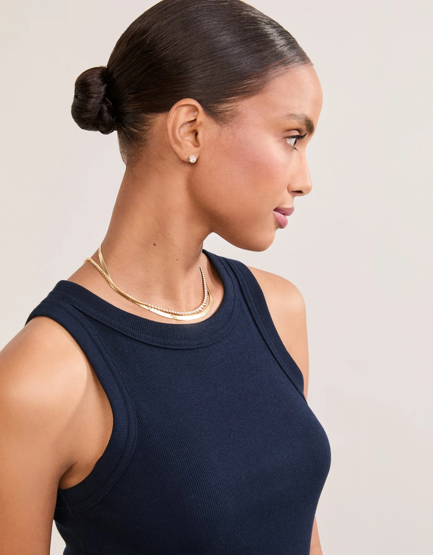 Knoxville Ribbed Tank - Navy sold by The Wheat Collection product image thumbnail 2