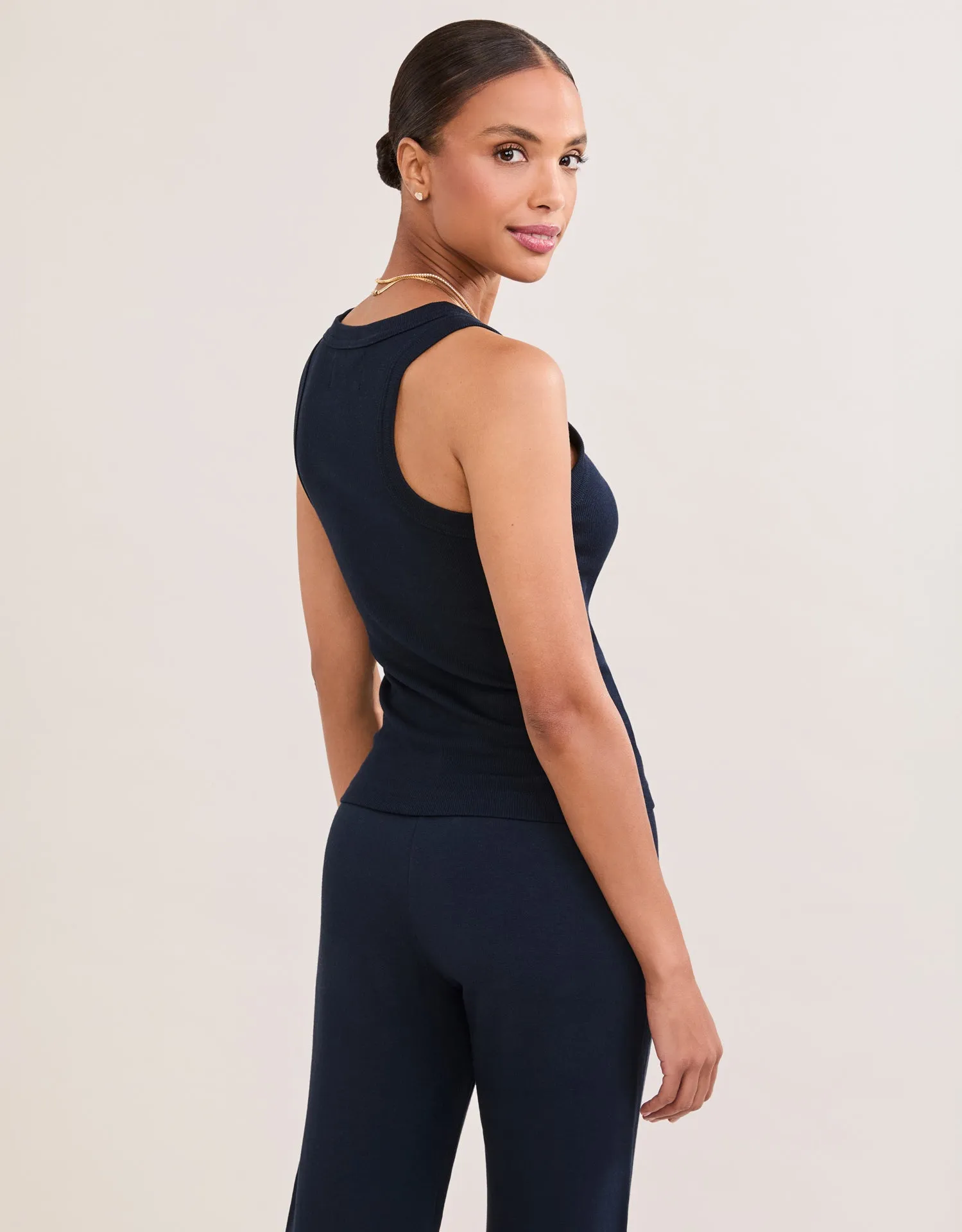 Knoxville Ribbed Tank - Navy sold by The Wheat Collection product image thumbnail 3