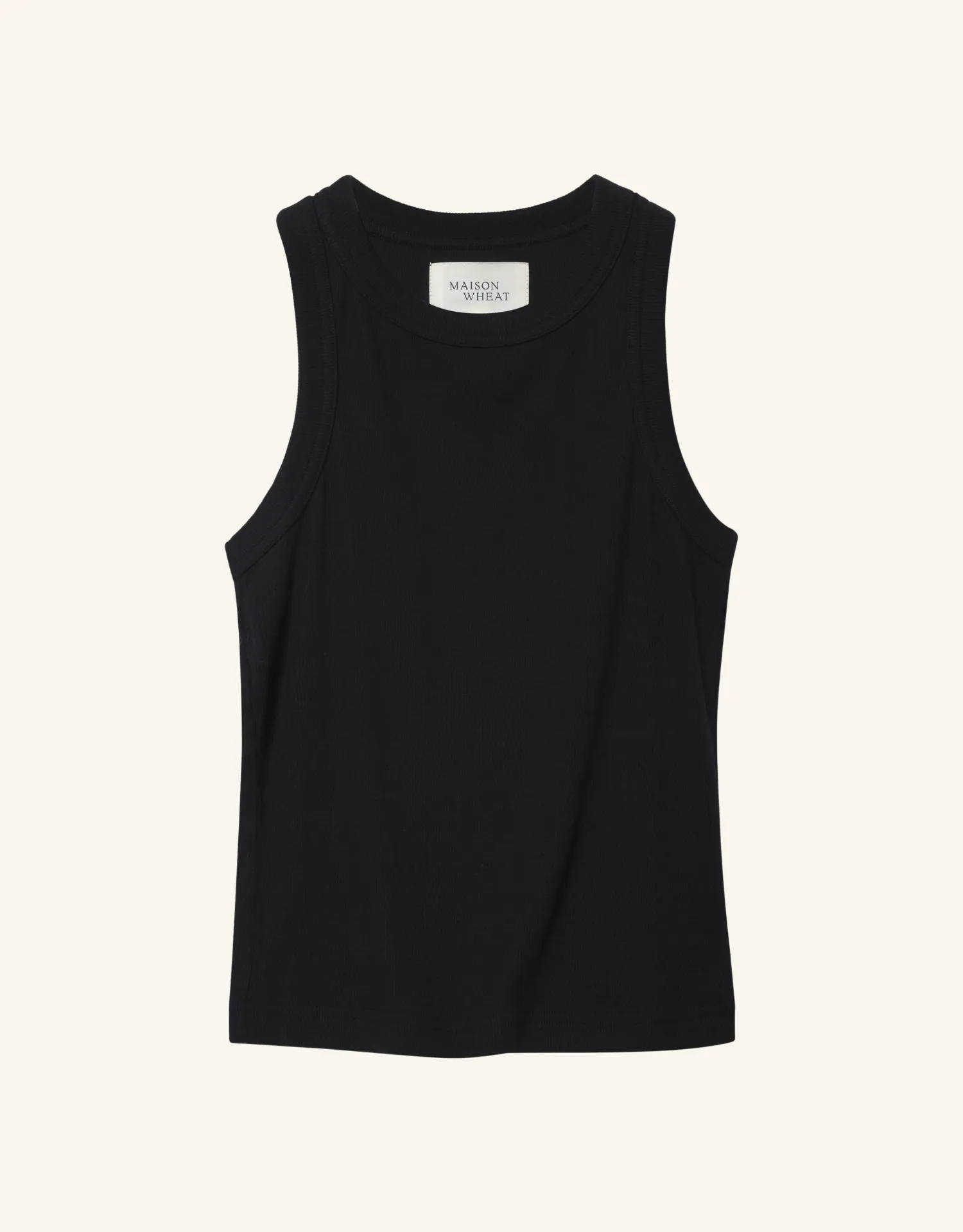 Knoxville Ribbed Tank - Black sold by The Wheat Collection product image thumbnail 3