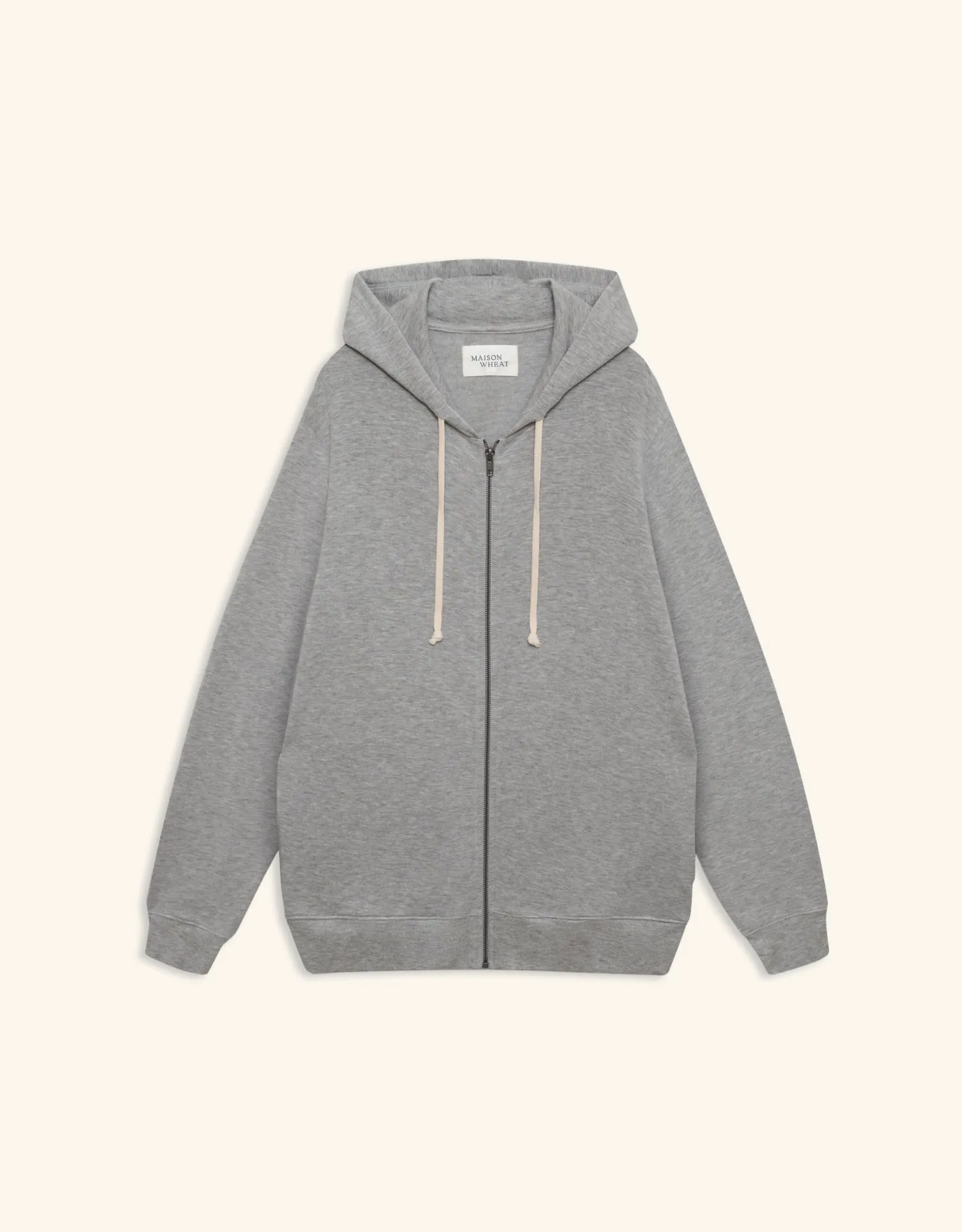 Richmond Unisex Zip Hoodie - Heather Grey sold by The Wheat Collection product image thumbnail 4