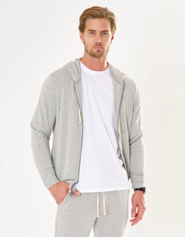 Richmond Unisex Zip Hoodie - Heather Grey sold by The Wheat Collection
