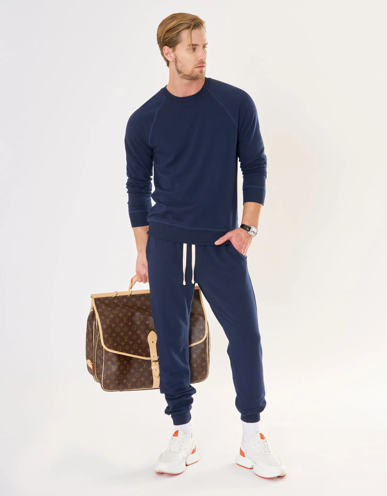 Santa Monica Sweatshirt - Navy sold by The Wheat Collection product image thumbnail 5