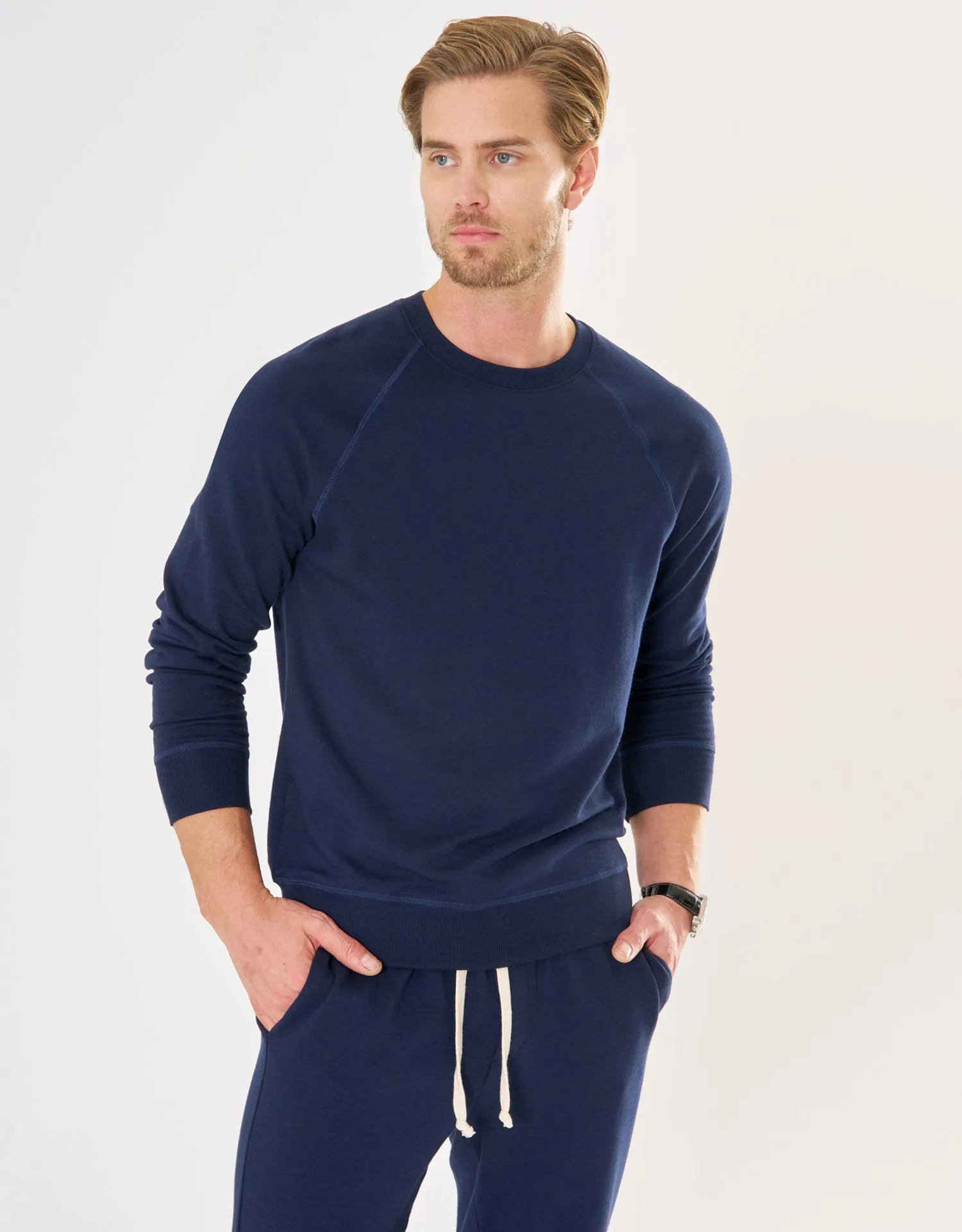 Santa Monica Sweatshirt - Navy sold by The Wheat Collection