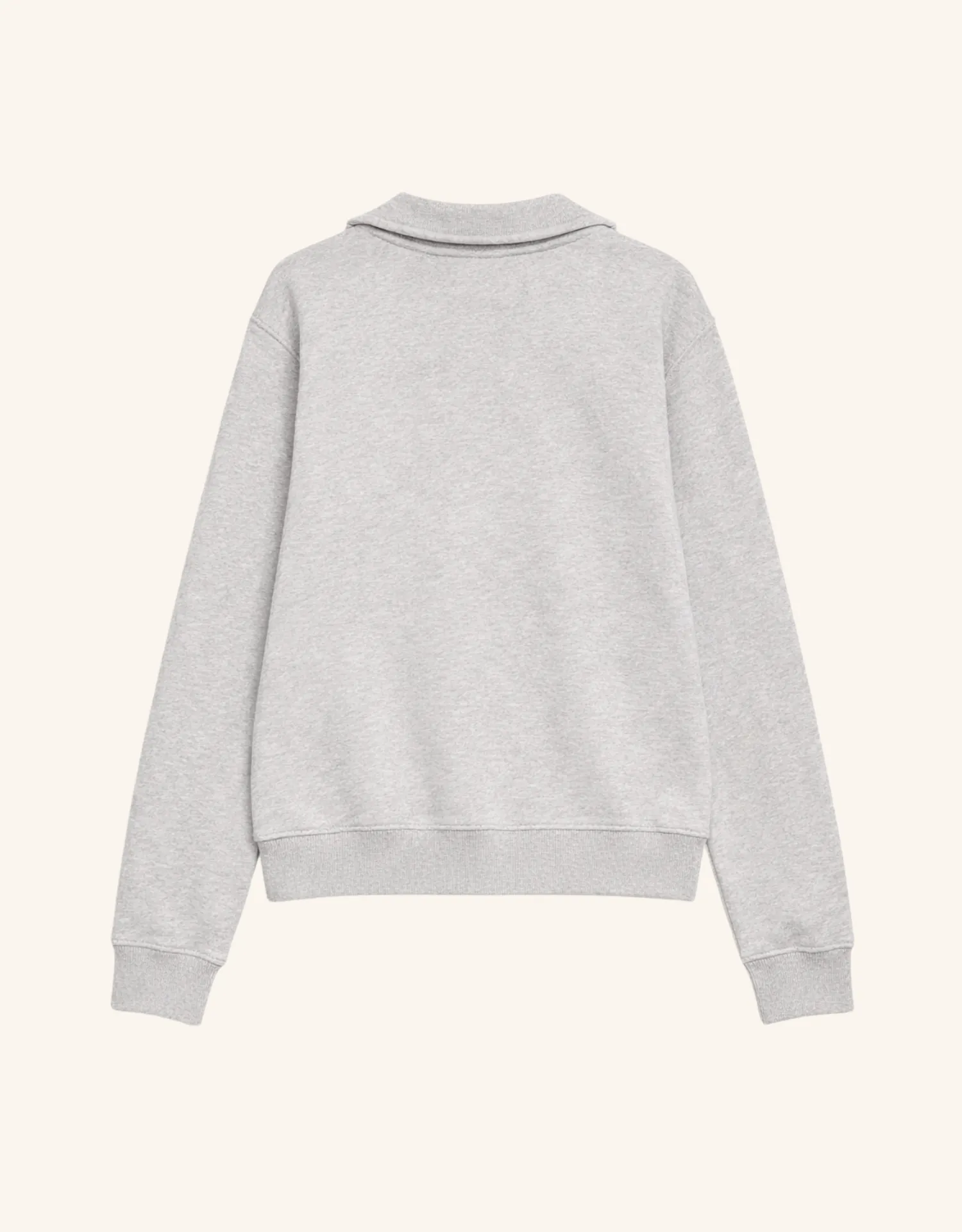 Oxford Unisex Quarter Zip - Heather Grey sold by The Wheat Collection product image thumbnail 5