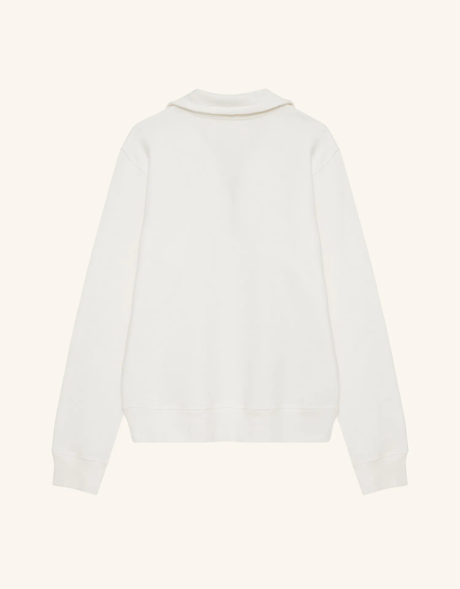 Oxford Unisex Quarter Zip - White sold by The Wheat Collection product image thumbnail 5