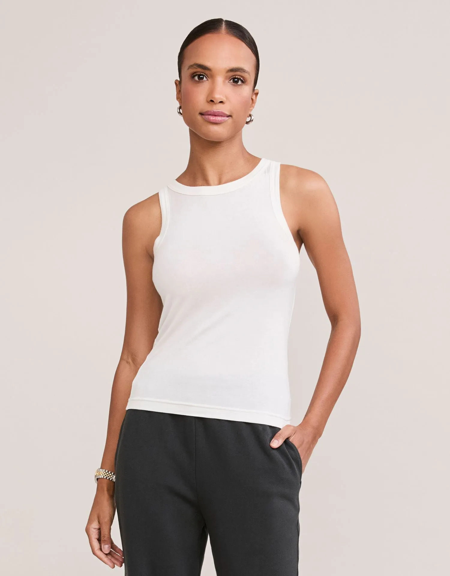 Asheville Tank - White sold by The Wheat Collection