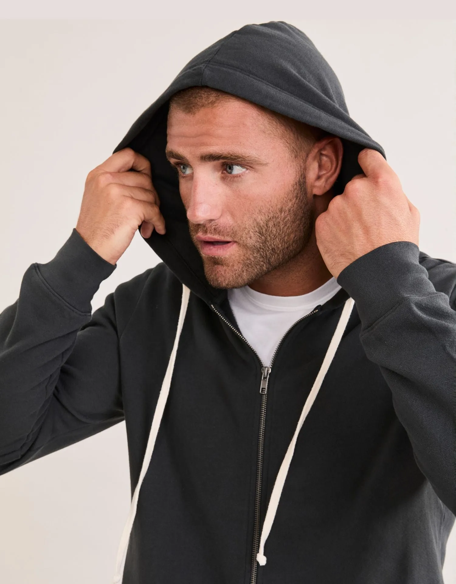 Georgetown Unisex Zip Hoodie - Washed Black sold by The Wheat Collection product image thumbnail 3