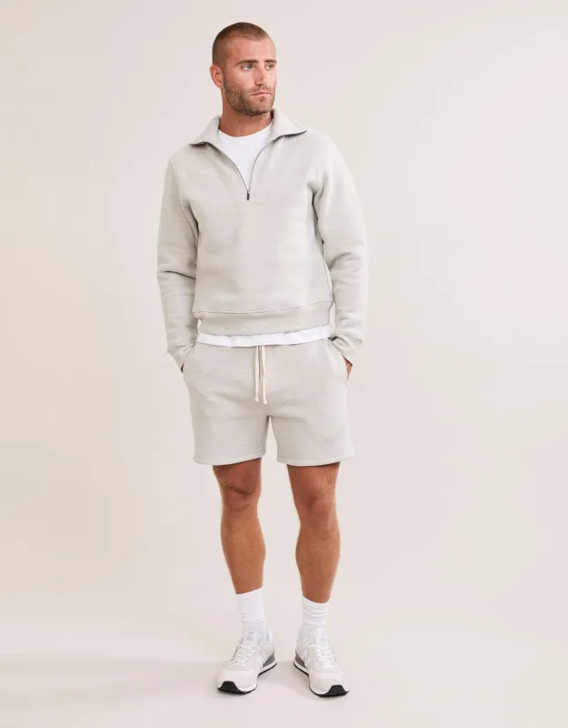 York Short - Heather Grey made by The Wheat Collection
