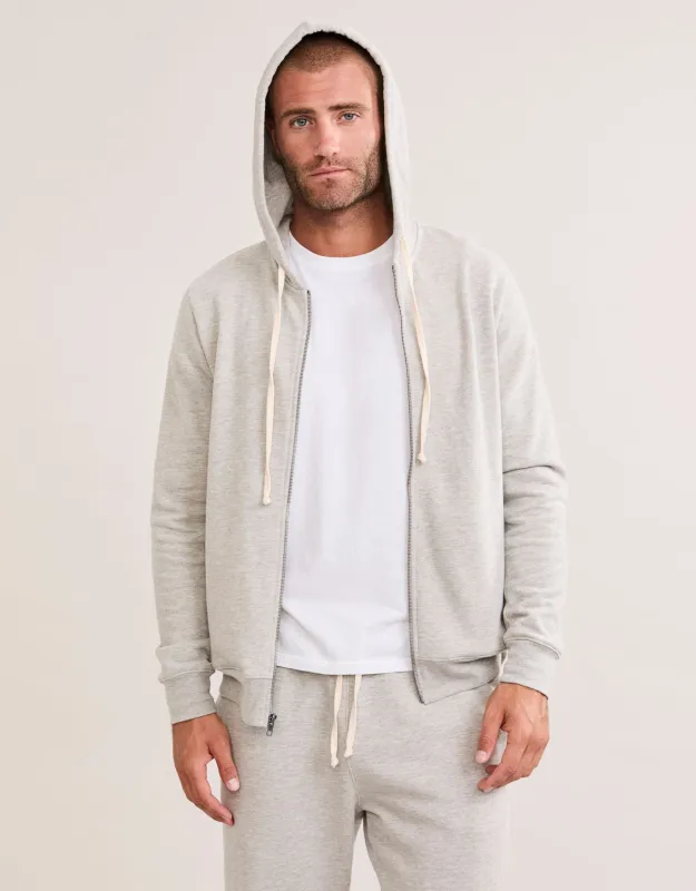 Georgetown Unisex Zip Hoodie - Heather Grey made by The Wheat Collection