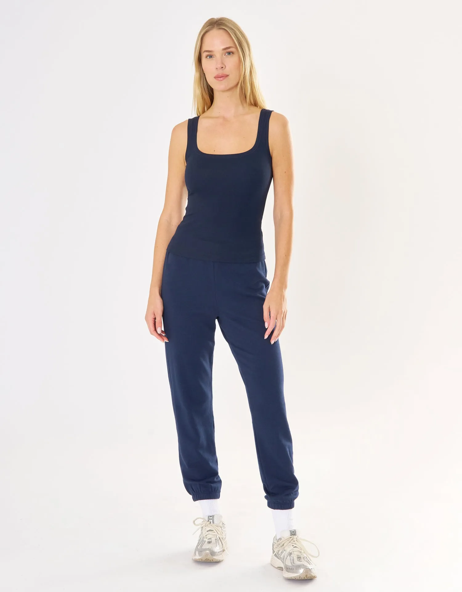 Alexandria Sweatpant - Navy sold by The Wheat Collection