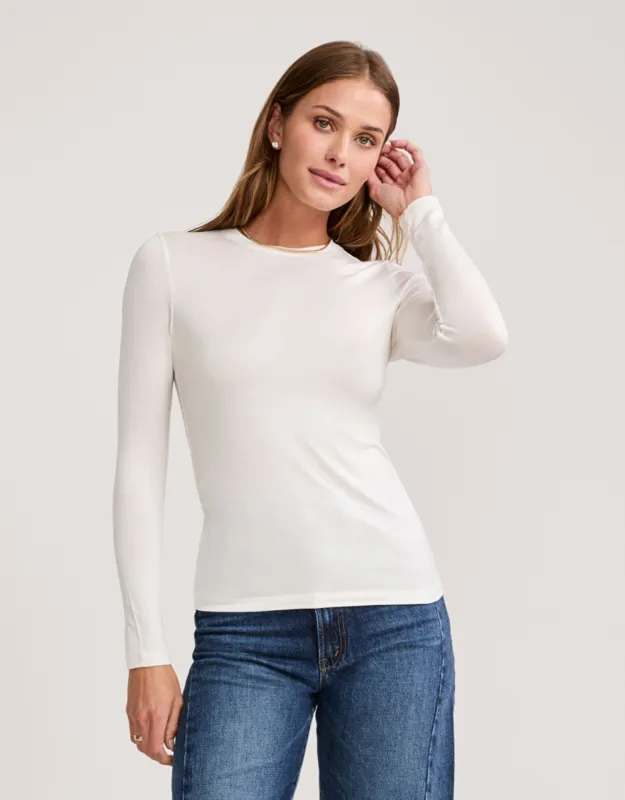 Chicago Long Sleeve - White made by The Wheat Collection