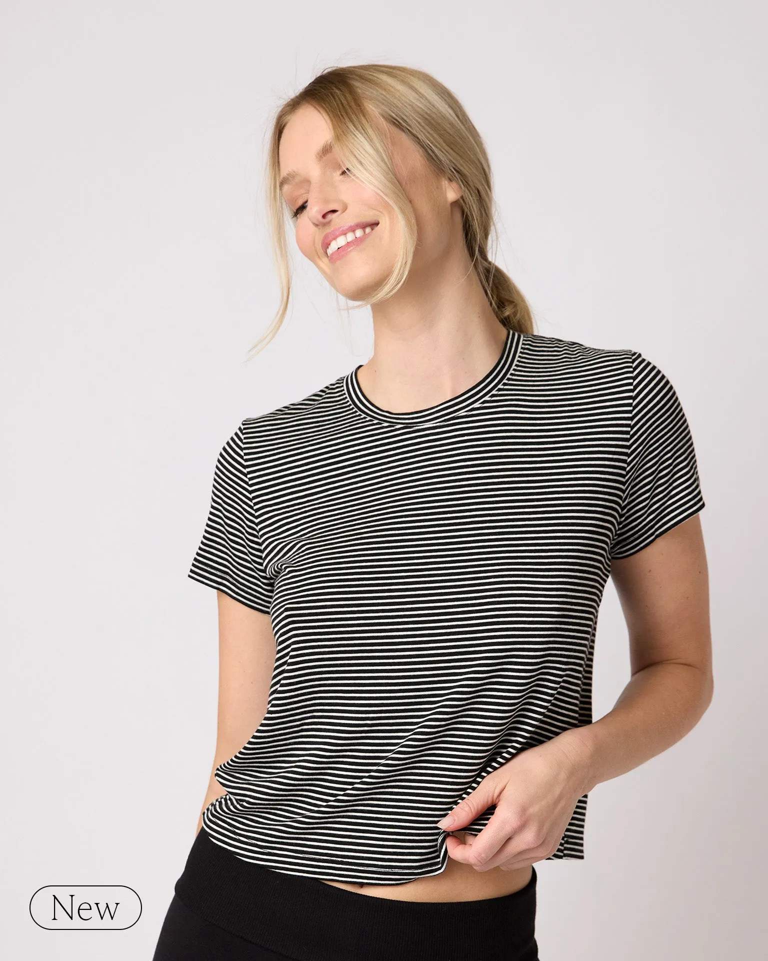 Brooklyn Tee - Charcoal sold by The Wheat Collection