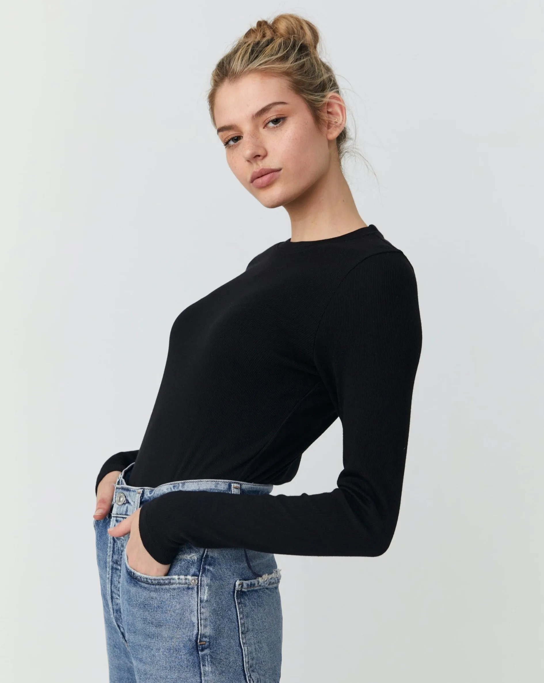 Chicago Ribbed Long Sleeve sold by The Wheat Collection product image thumbnail 3