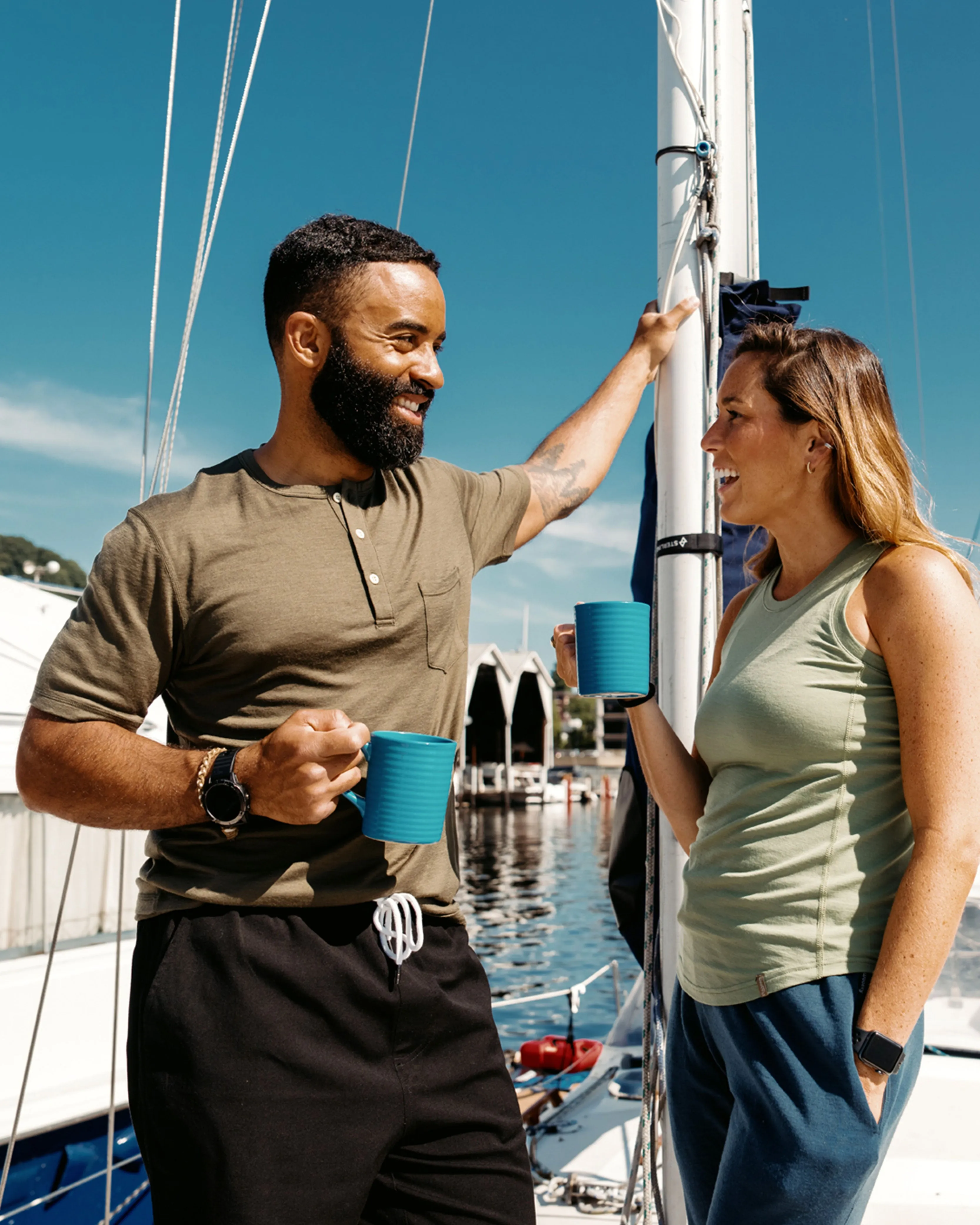 Short Sleeve Henley sold by Woolly Clothing Co product image thumbnail 3