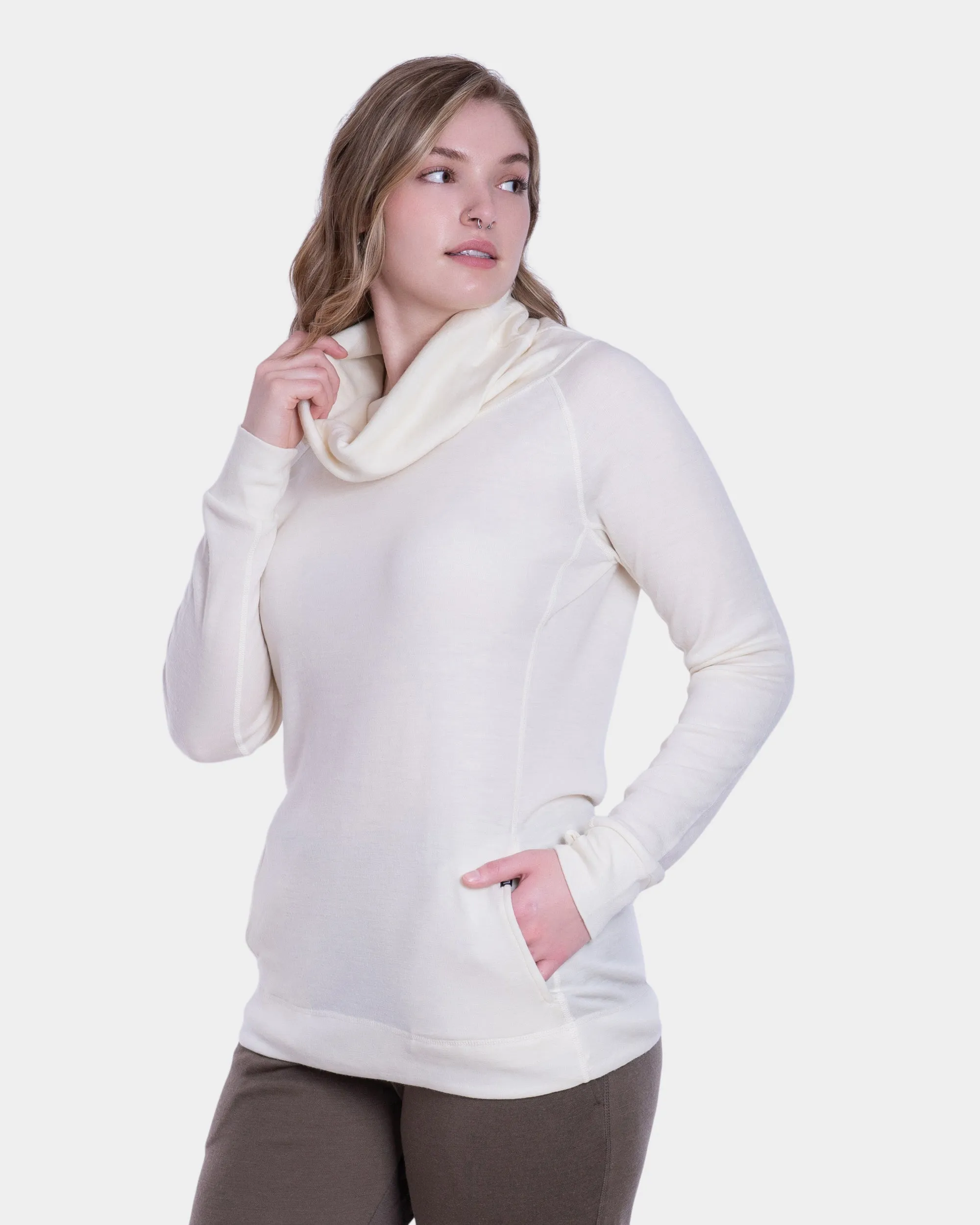 Pro-Knit Cowl Neck sold by Woolly Clothing Co