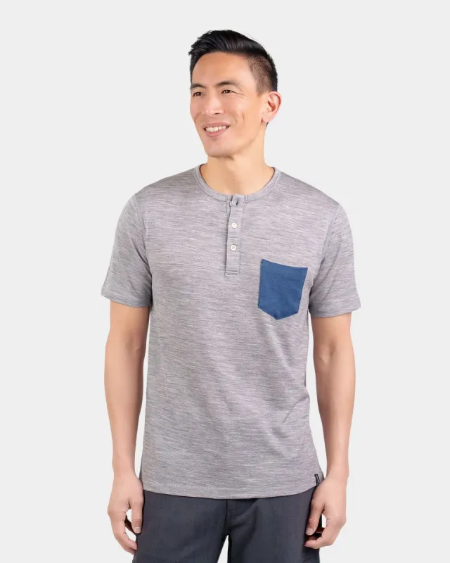 Henley Short Sleeve sold by Woolly Clothing Co