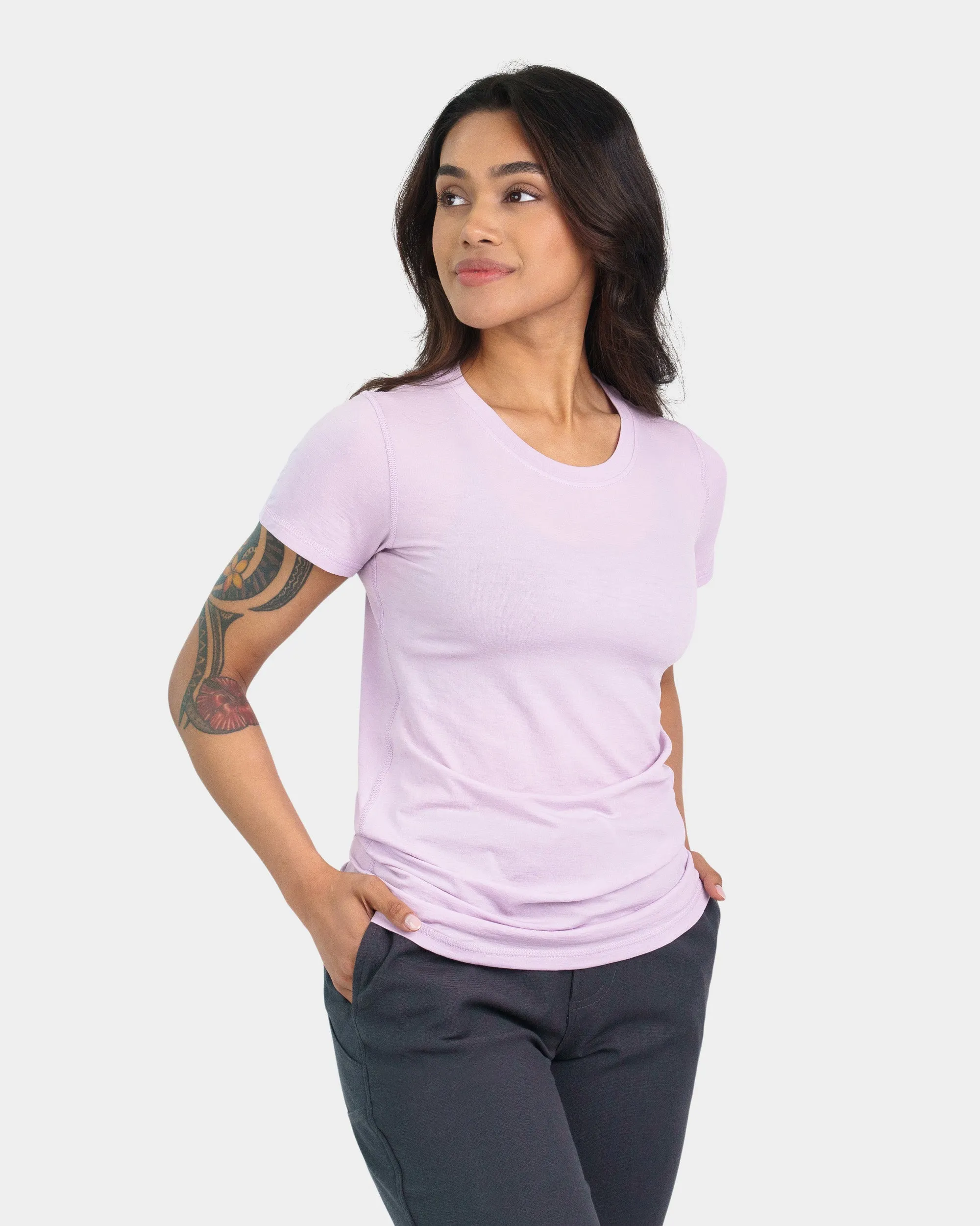 Crew Neck Tee sold by Woolly Clothing Co product image thumbnail 3