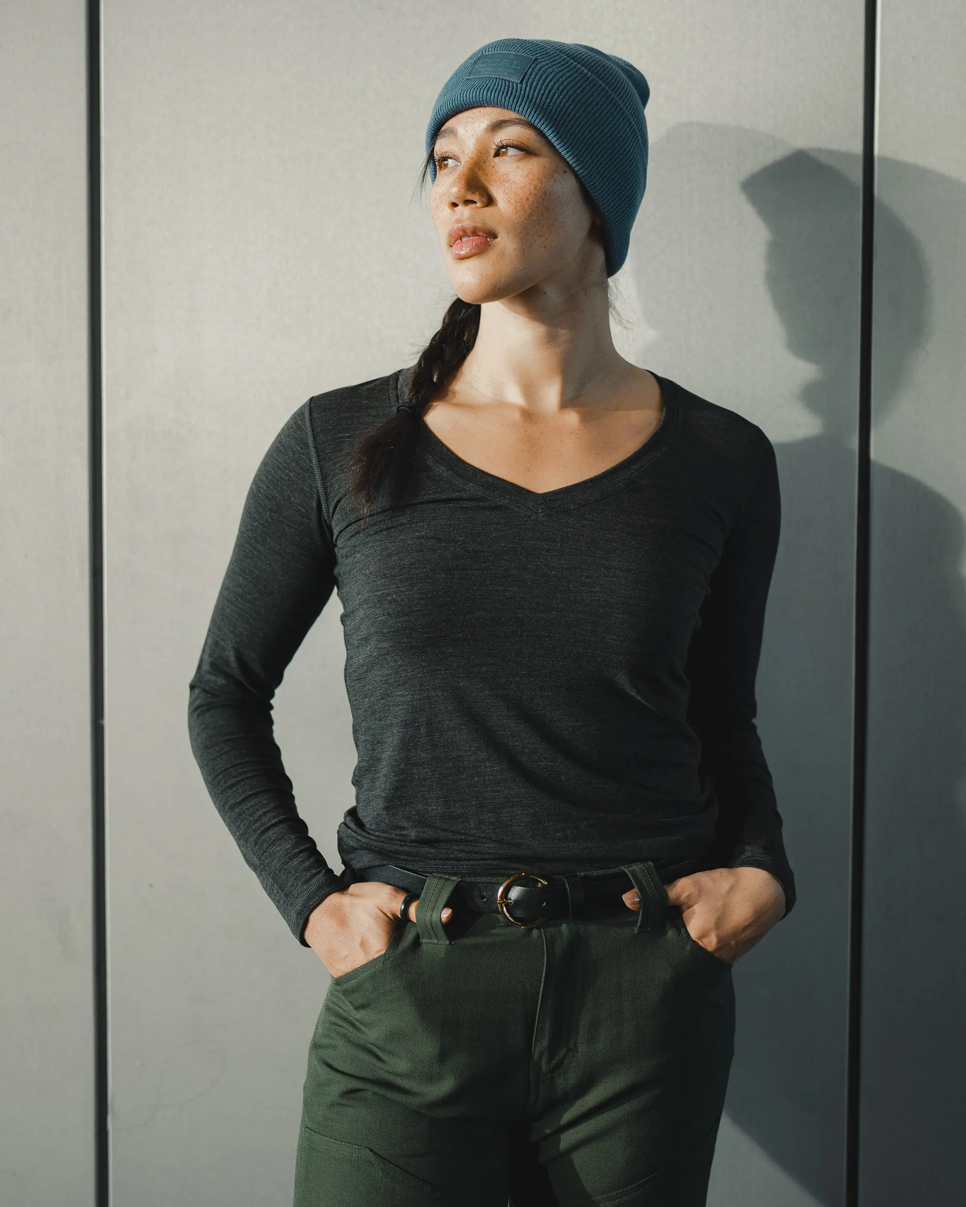V Neck Long Sleeve sold by Woolly Clothing Co product image thumbnail 2