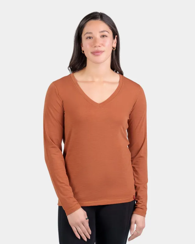 V Neck Long Sleeve sold by Woolly Clothing Co