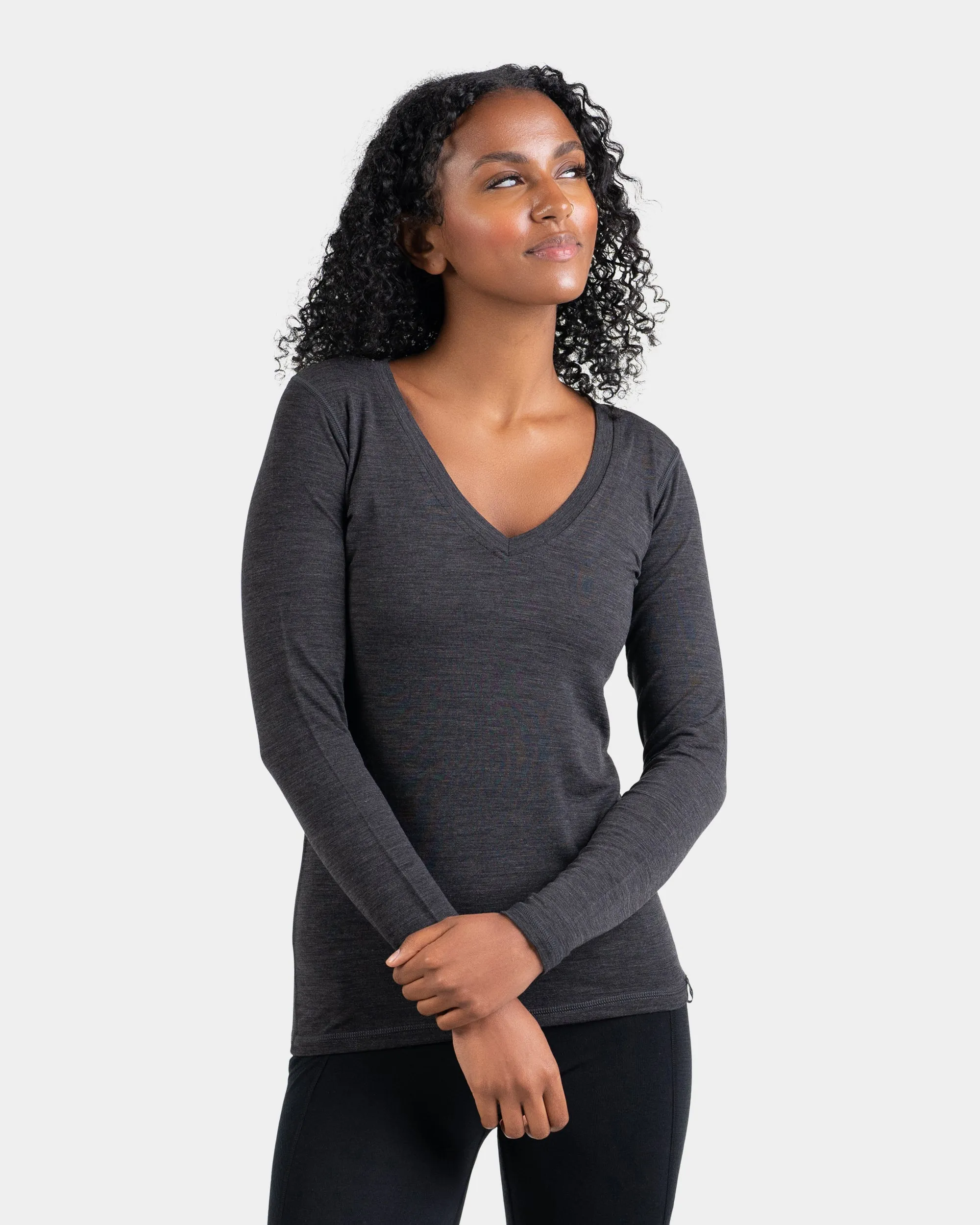 V Neck Long Sleeve sold by Woolly Clothing Co product image thumbnail 3