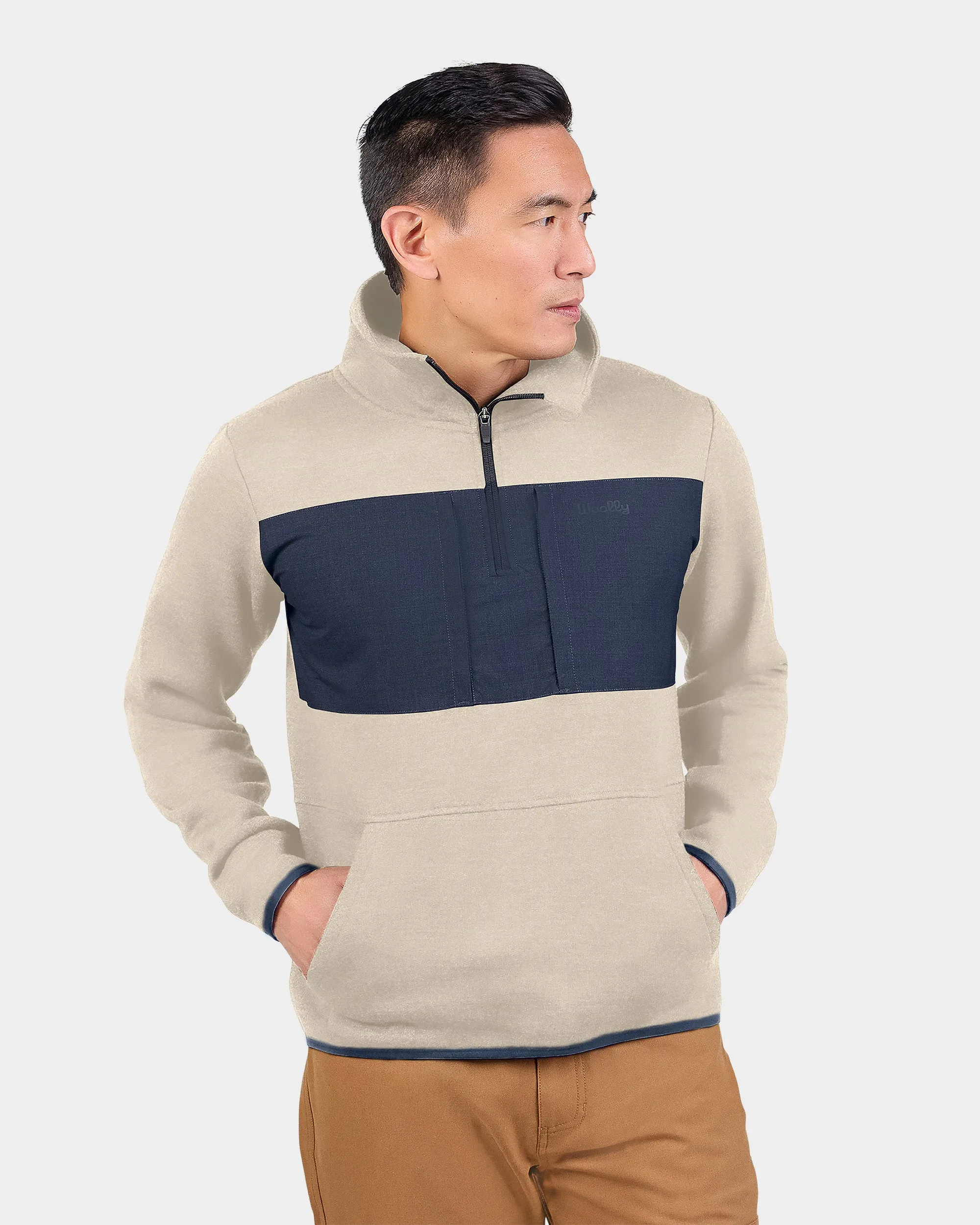 Merino Fleece Quarter Zip sold by Woolly Clothing Co product image thumbnail 4