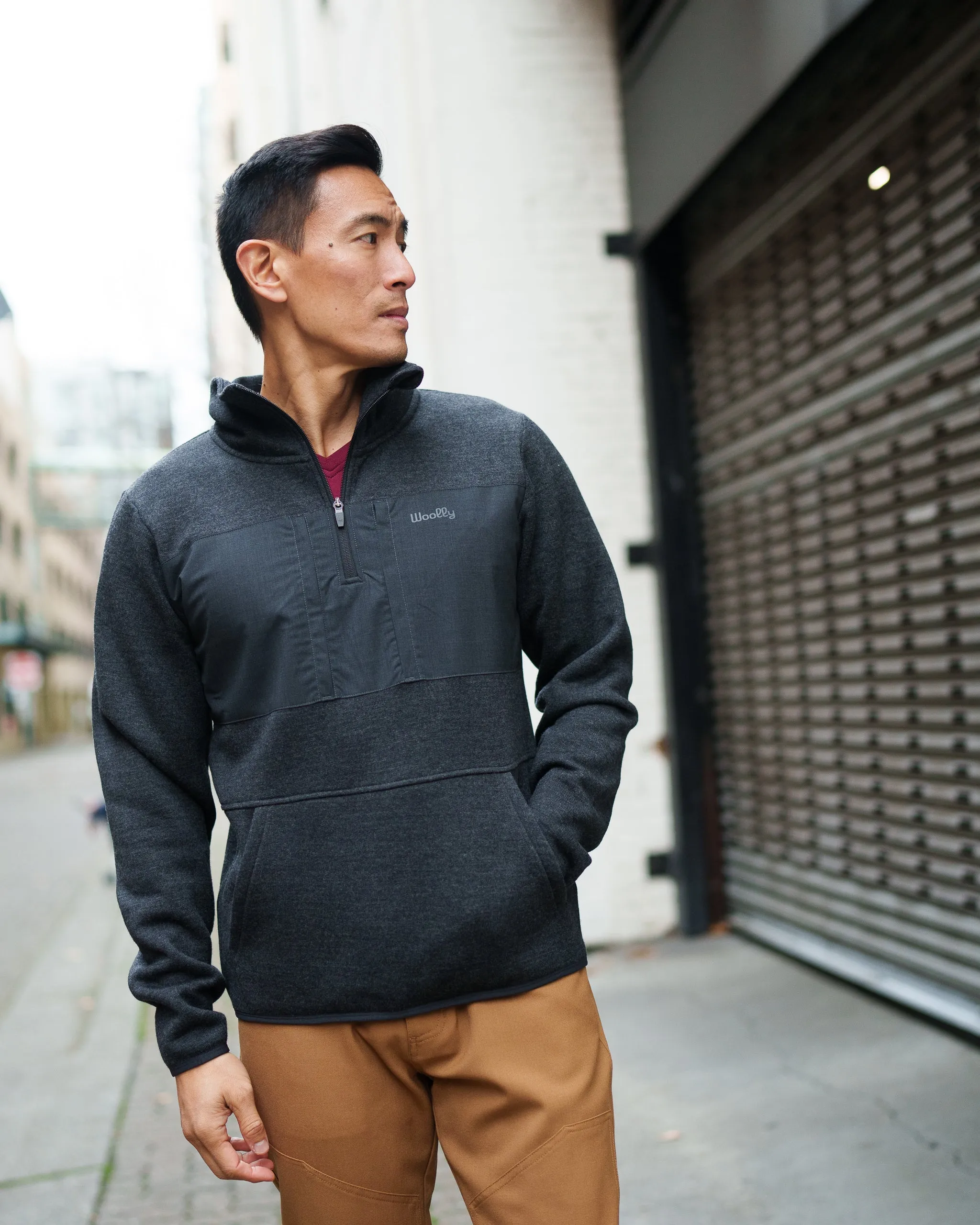 Merino Fleece Quarter Zip sold by Woolly Clothing Co product image thumbnail 3