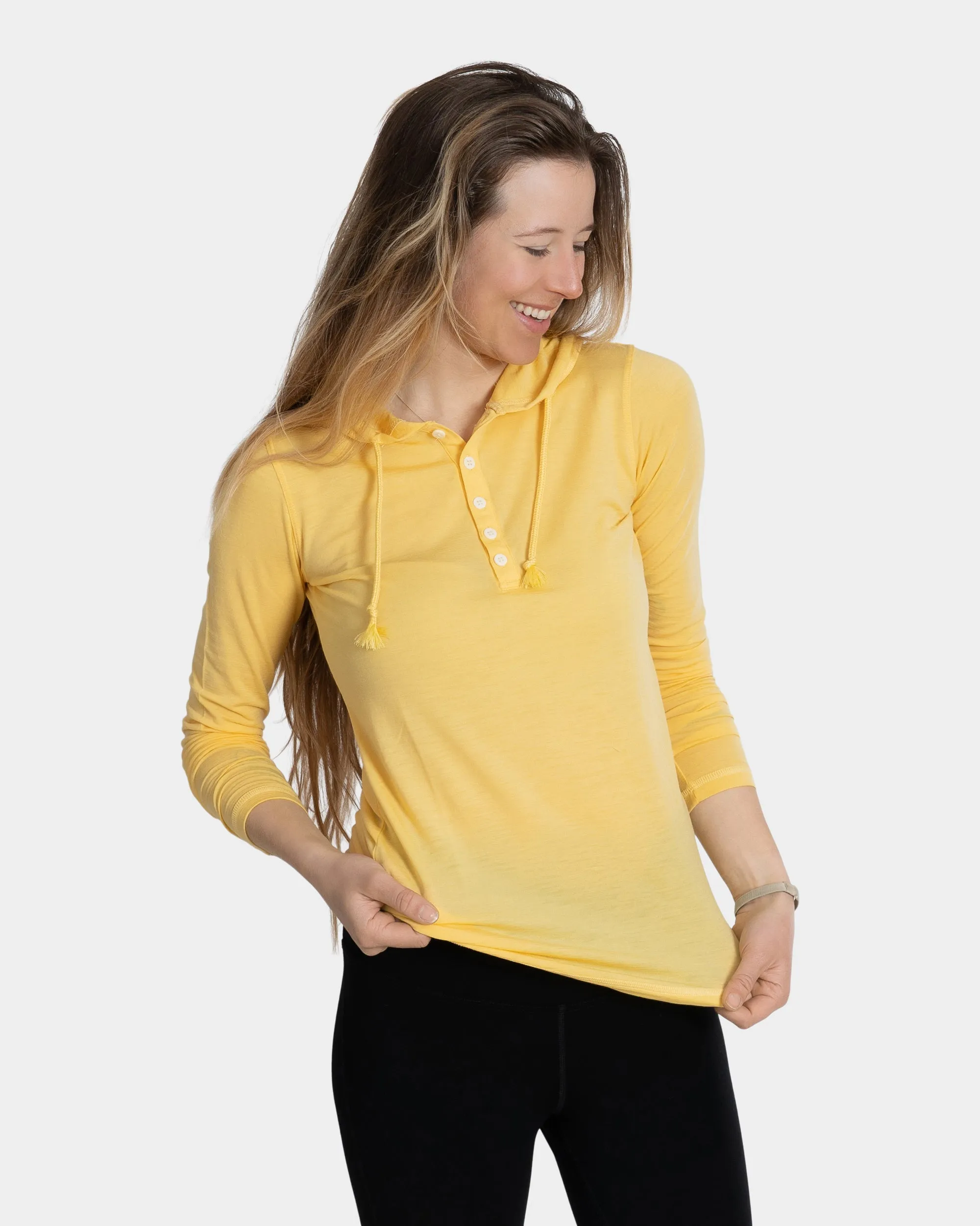 Henley Hoodie sold by Woolly Clothing Co