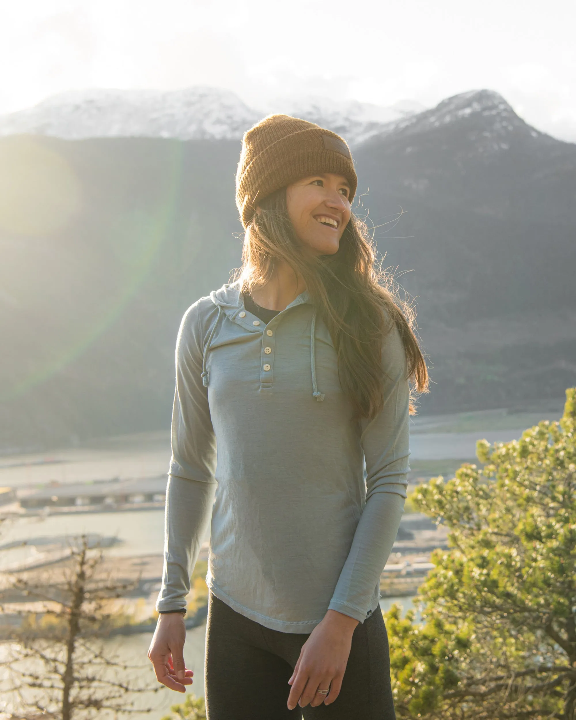 Henley Hoodie sold by Woolly Clothing Co product image thumbnail 2