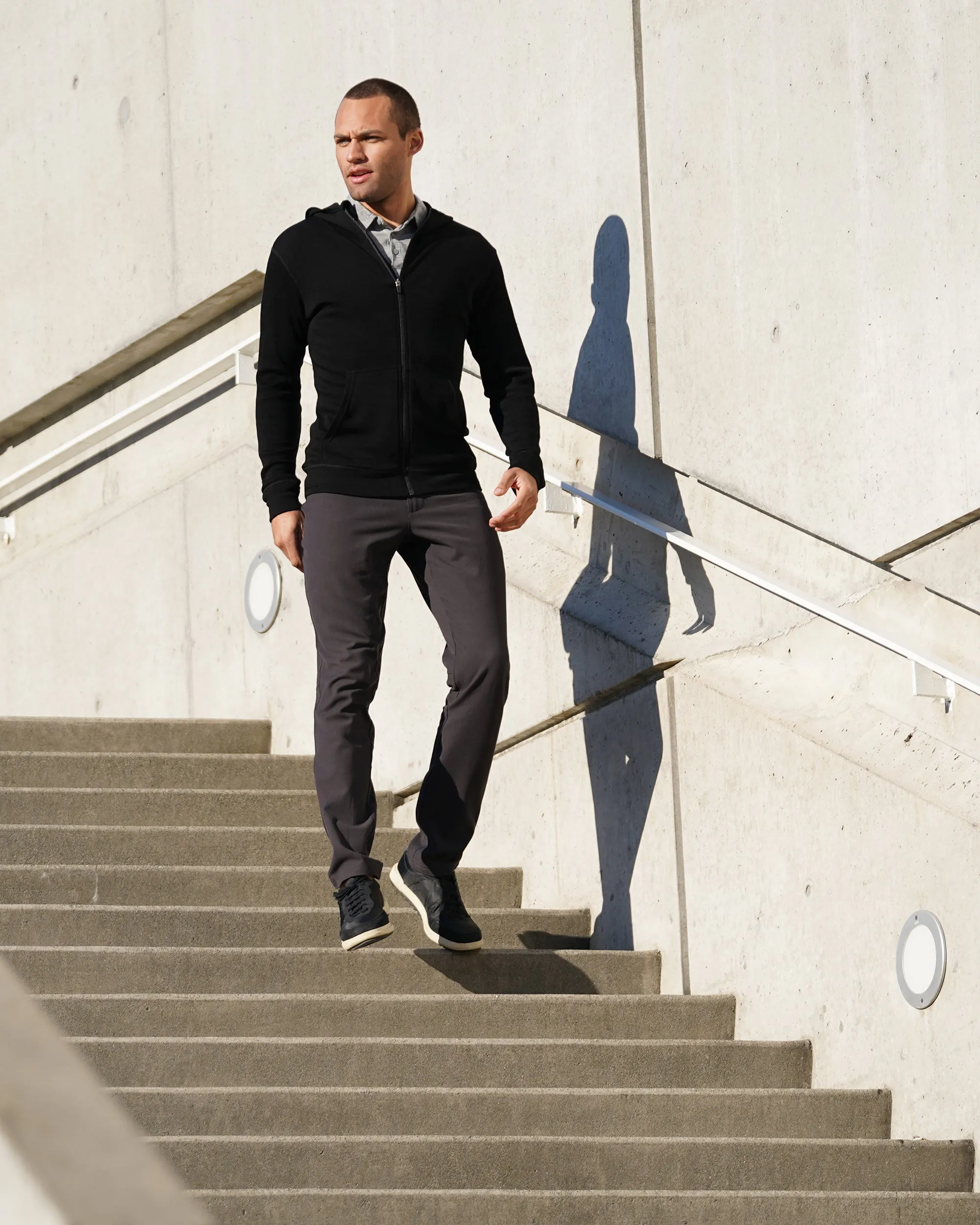 Pro-Knit Zip Hoodie sold by Woolly Clothing Co product image thumbnail 3