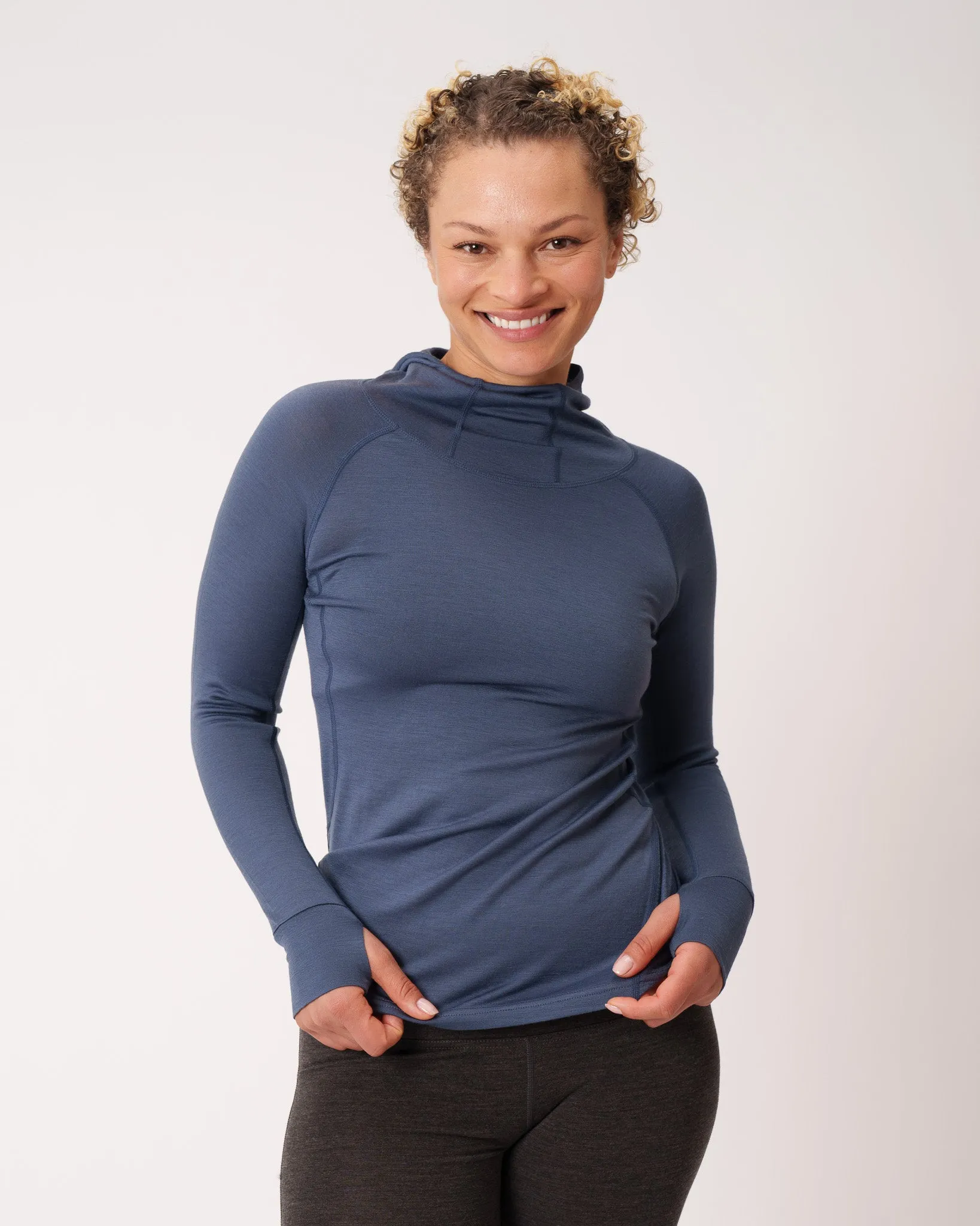 MerinoAire® Lightweight Snorkel Hoodie sold by Woolly Clothing Co