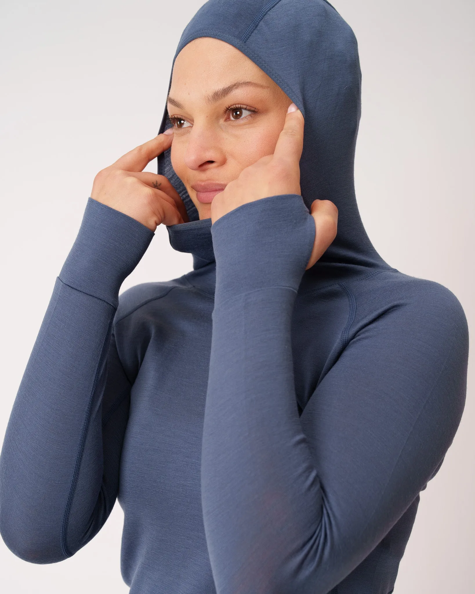 MerinoAire® Lightweight Snorkel Hoodie sold by Woolly Clothing Co product image thumbnail 2