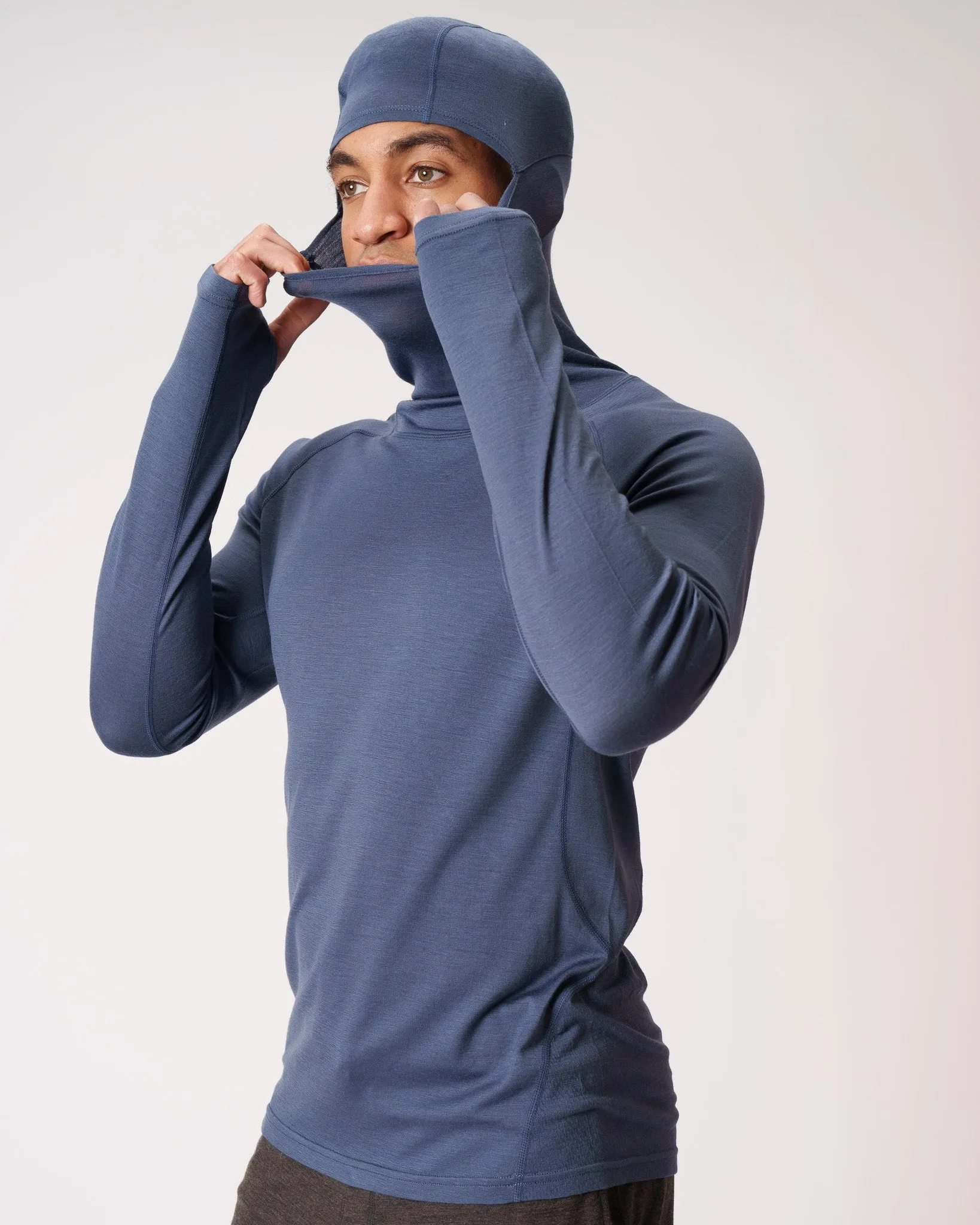 MerinoAire® Lightweight Snorkel Hoodie sold by Woolly Clothing Co