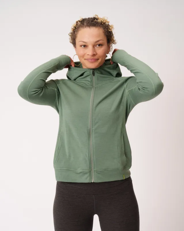 Pro-Knit Zip Hoodie sold by Woolly Clothing Co