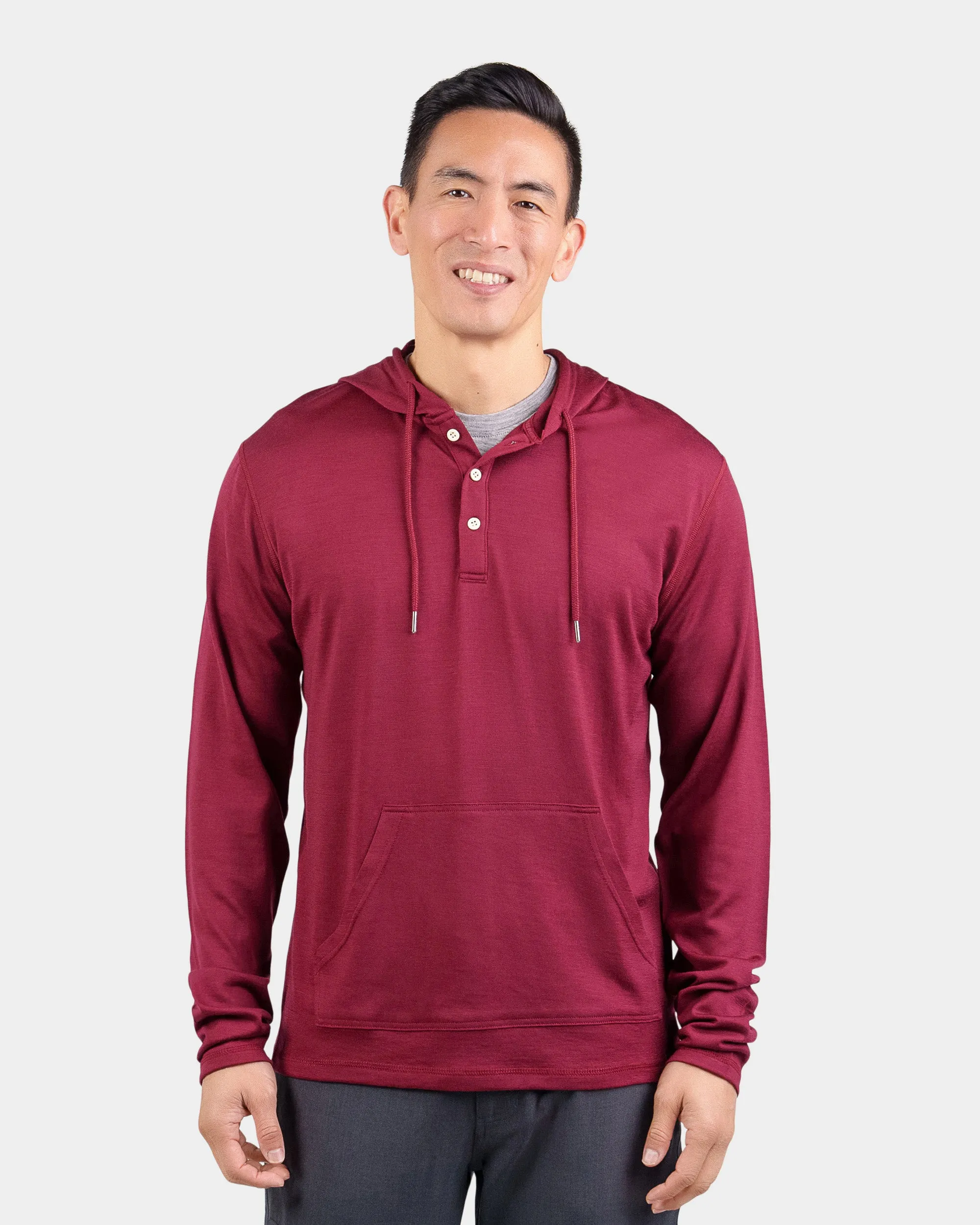 Henley Hoodie sold by Woolly Clothing Co product image thumbnail 4