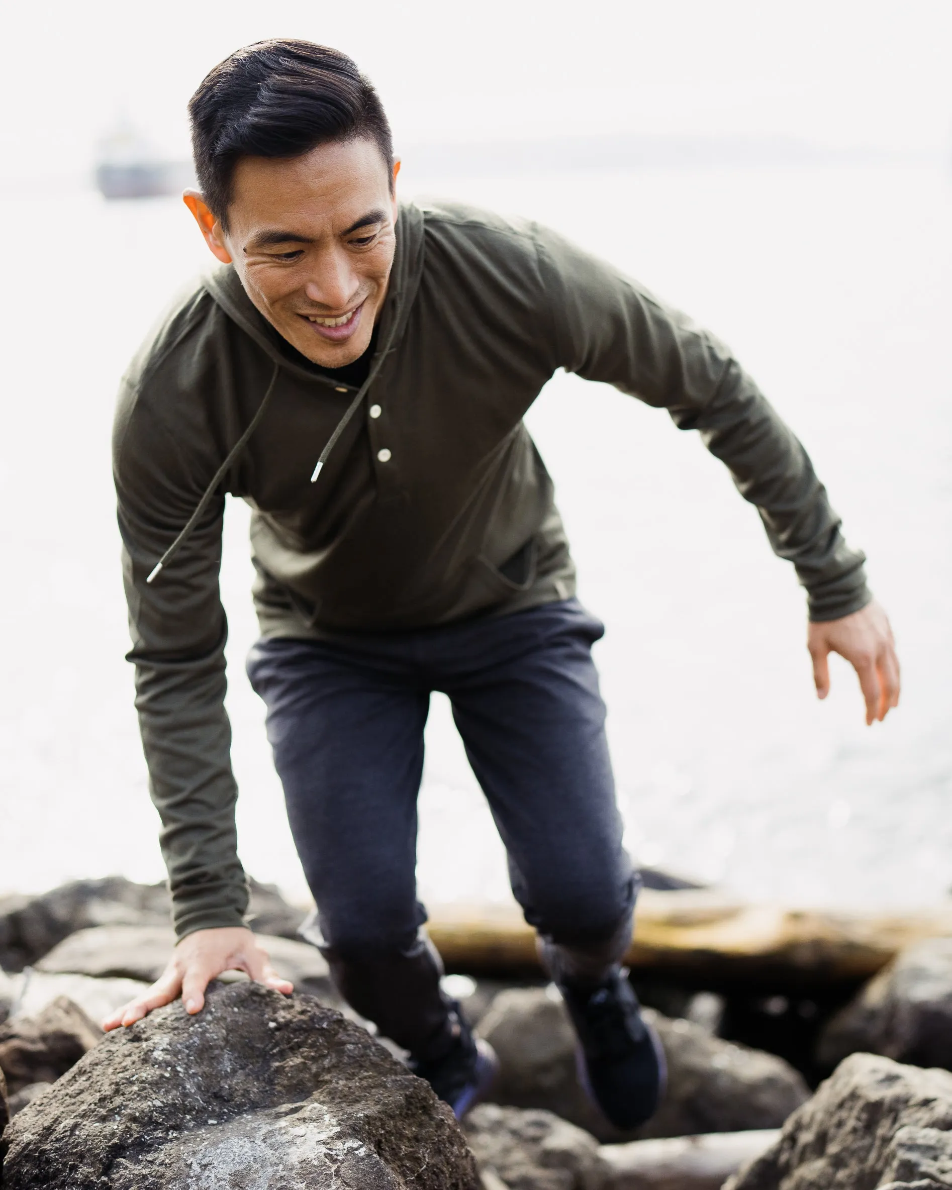 Henley Hoodie sold by Woolly Clothing Co product image thumbnail 2