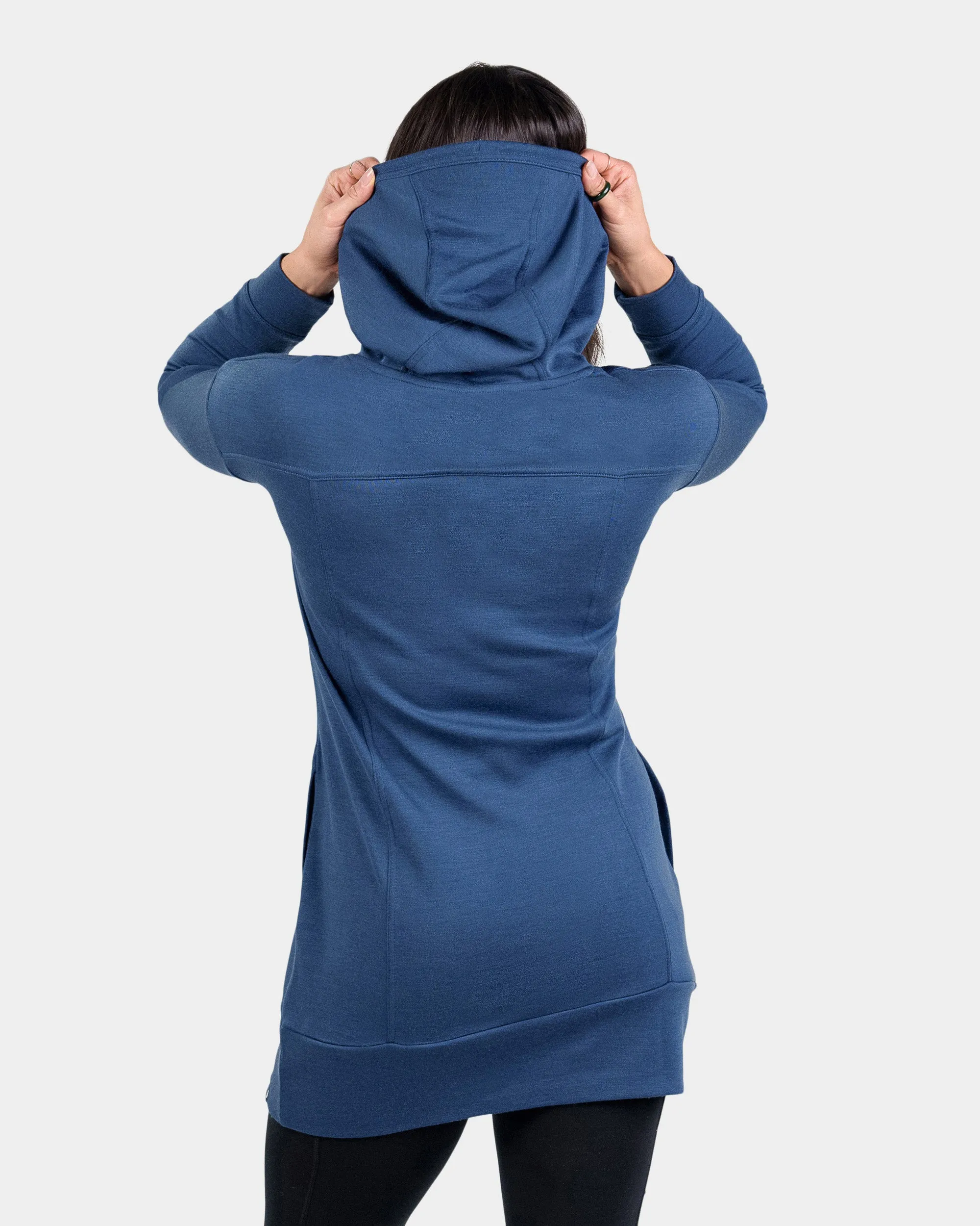 Pro-Knit Hoodie Dress sold by Woolly Clothing Co product image thumbnail 4