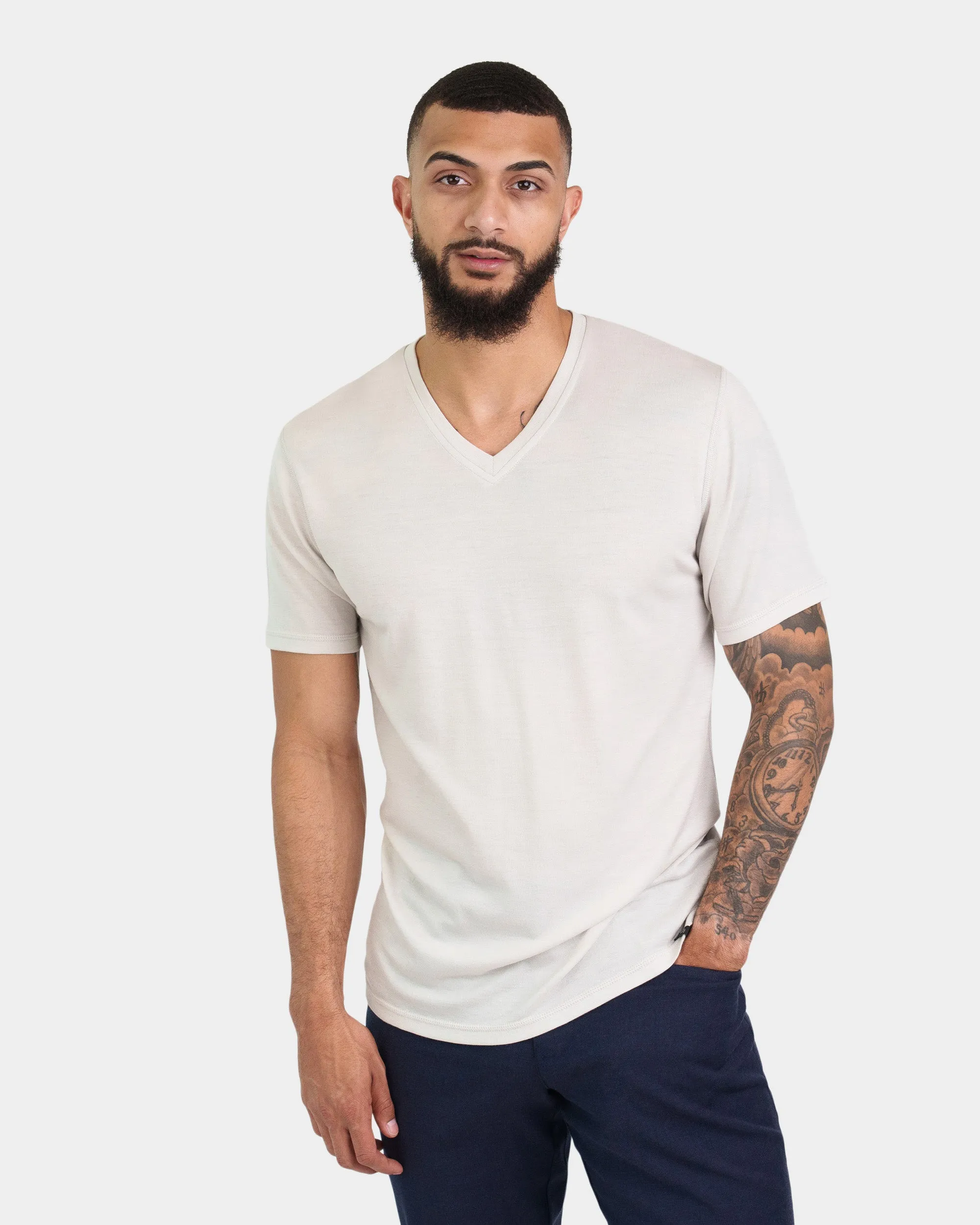 Everyday V Neck Tee sold by Woolly Clothing Co product image thumbnail 4