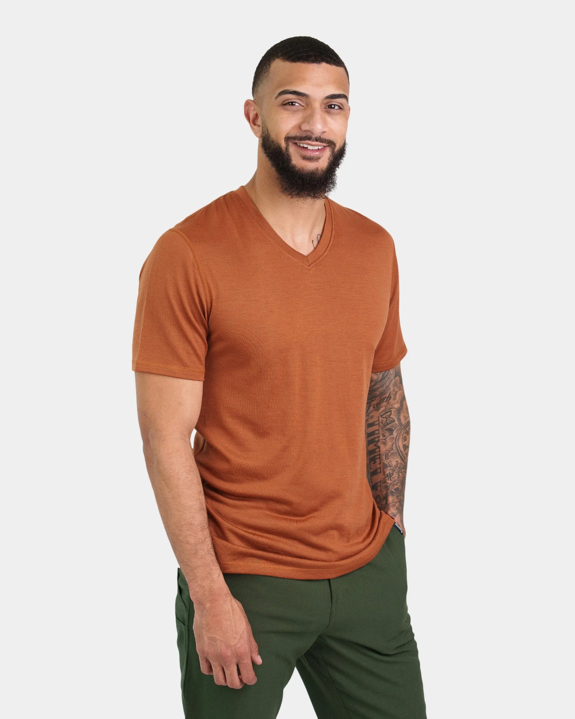 Everyday V Neck Tee sold by Woolly Clothing Co